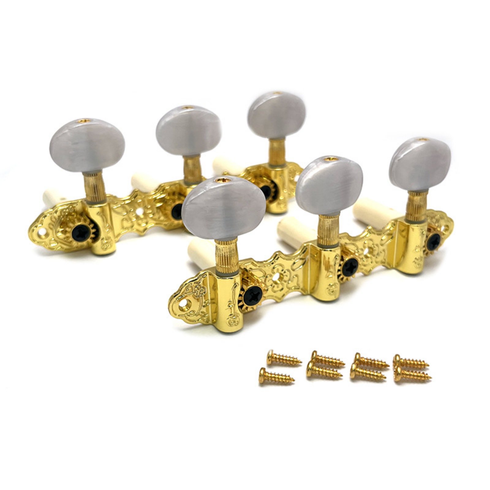 1:14 Gear Ratio Classical Guitar Machine Heads 110 Mm Length Classical Guitar Tuning Peg Easy to Tune Instrument Part Reliable for Replacement, Repair, Upgrade