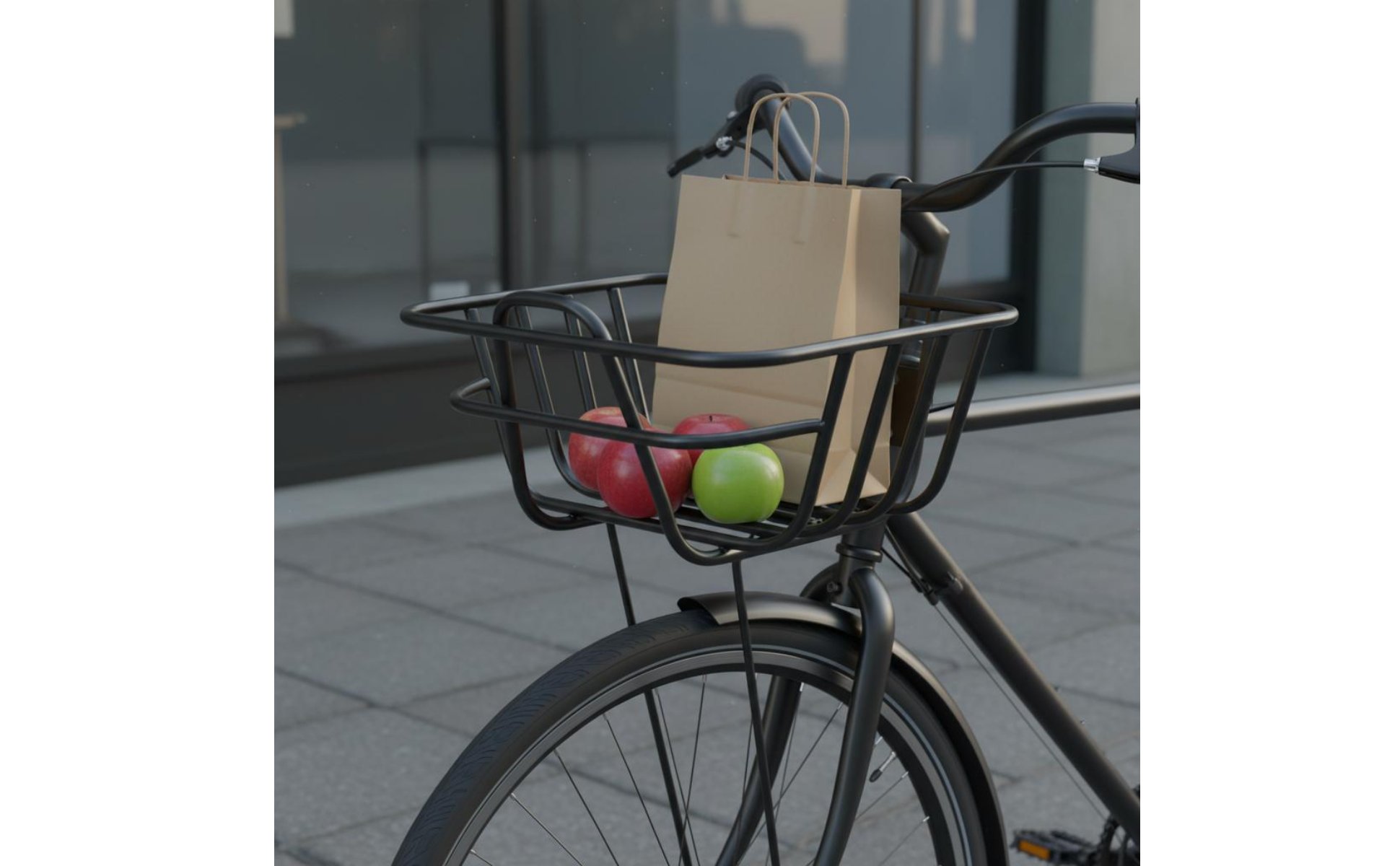 Metall Lenkerkorb Robuste Stahlrohre Lenkerkorb Stabil für Leihfahrrad