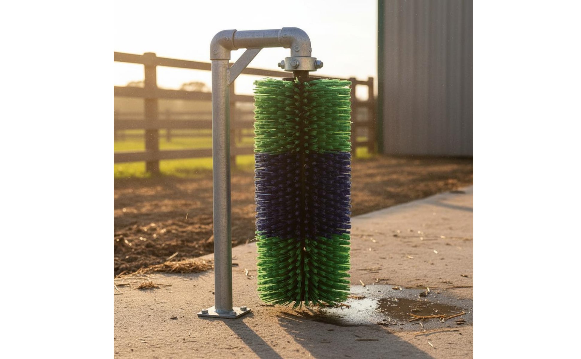 Cow Grooming Brush Easy to Install Sheep Body Brush Sturdy Bristle for Ranchers