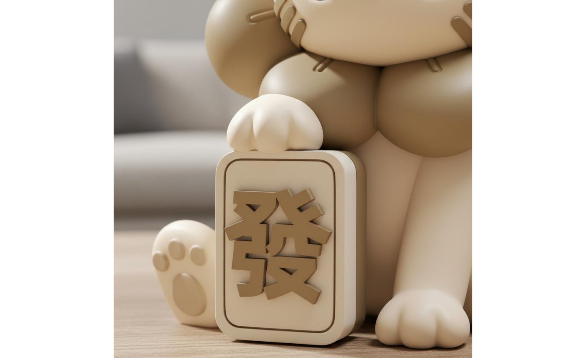 Interactive Feline Speaker AI Smart Feline Speaker Ornament Voice Control