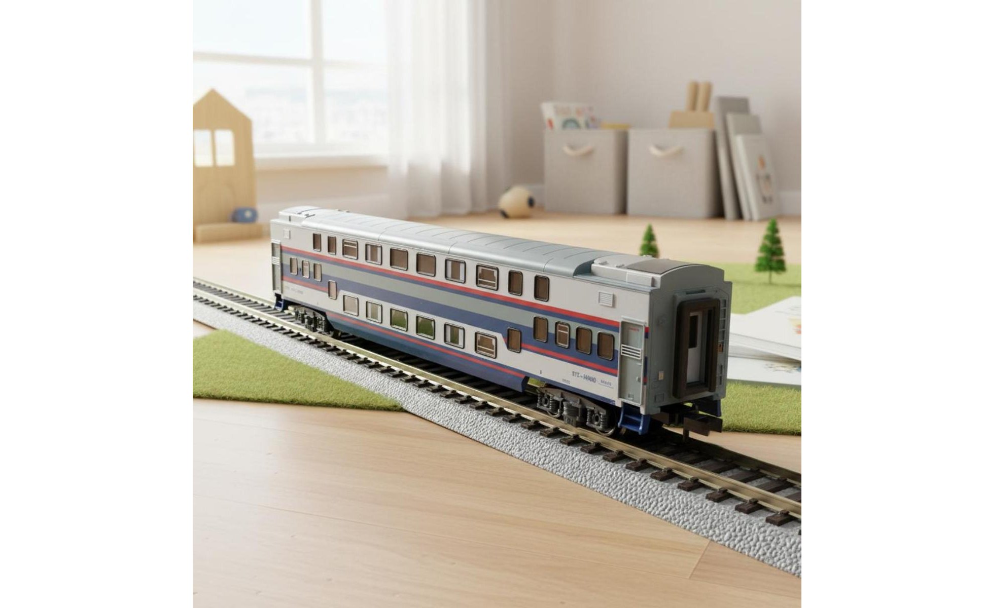 SYZ25K Double Decker Carriage Model Realistic Design for Collectors, Boys