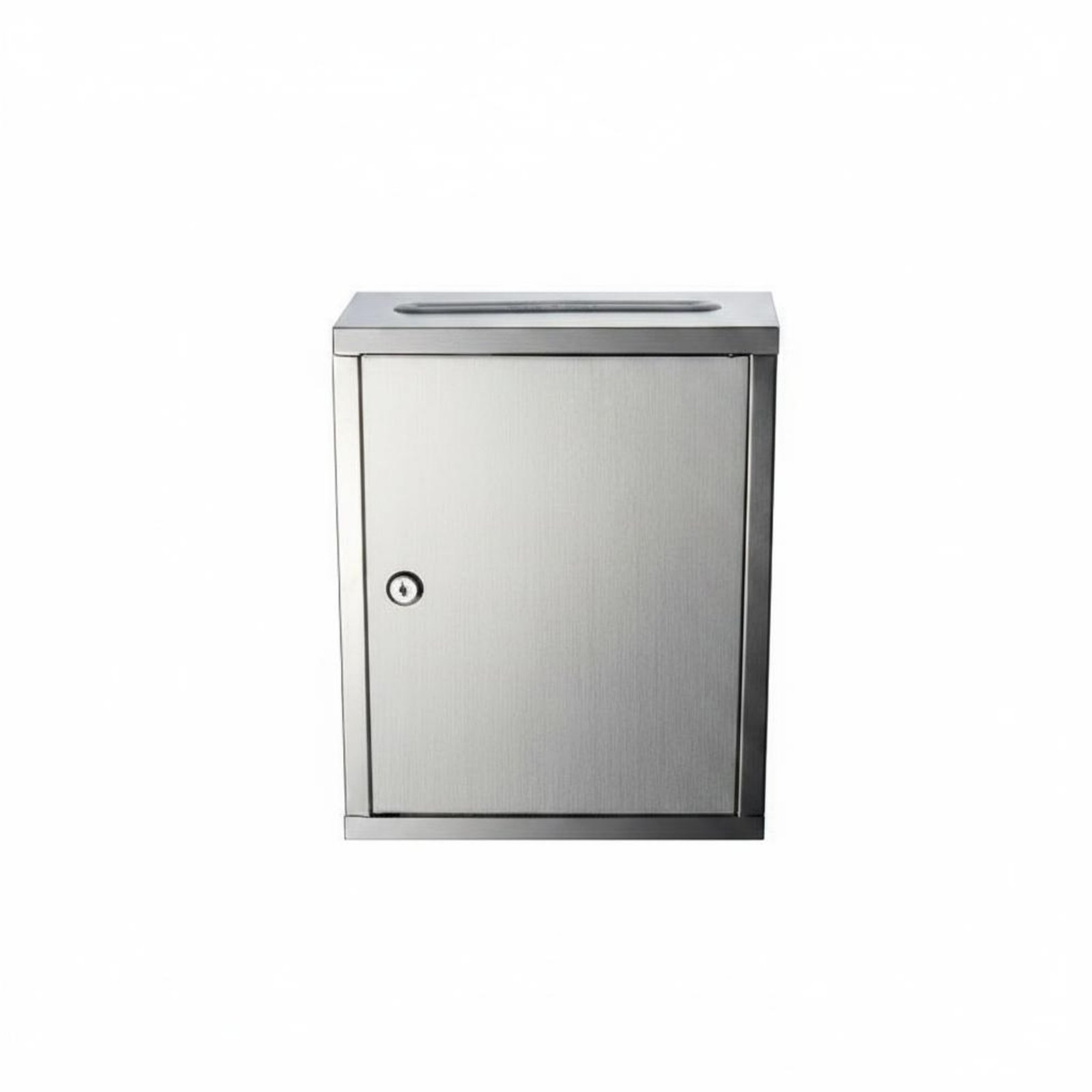 Complimentary Lettering Stainless Steel Suggestion Box with Slot Complaint Box Lockable Mailbox for Public Area, School, Shop