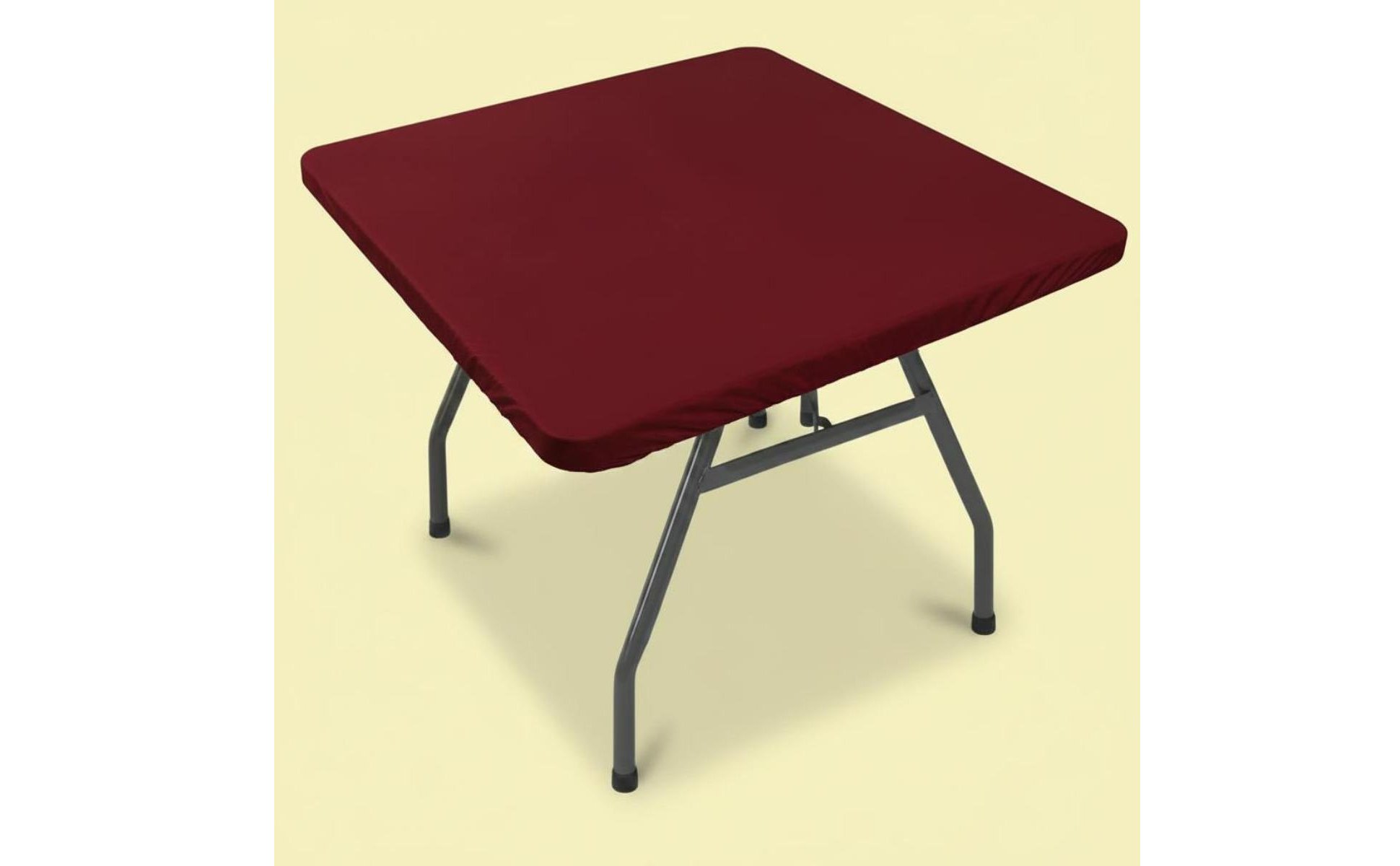 Quadratische Spanntischdecke leicht zu reinigen stretch Tischhusse quadratisch