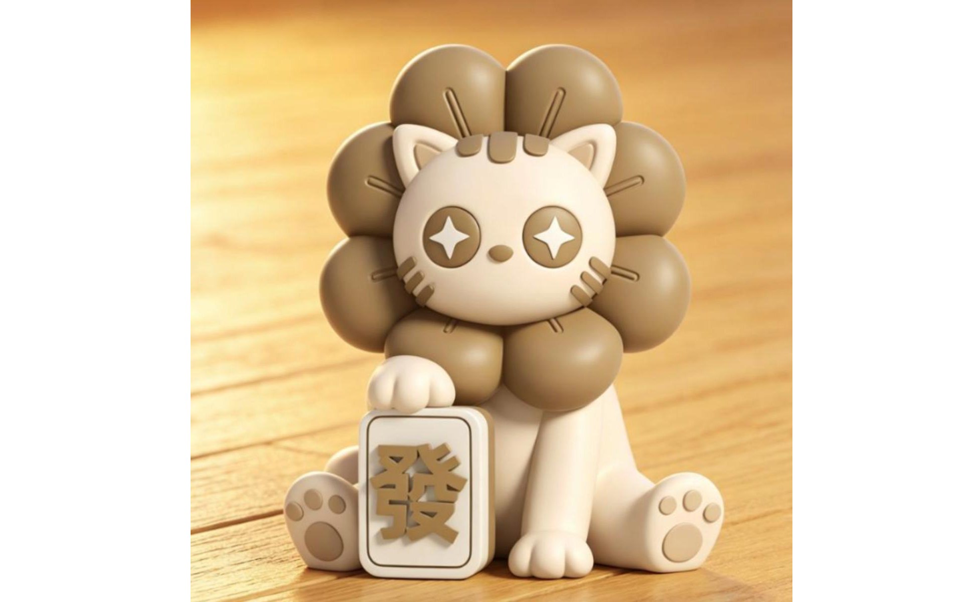 Interactive Feline Speaker AI Smart Feline Speaker Ornament Voice Control