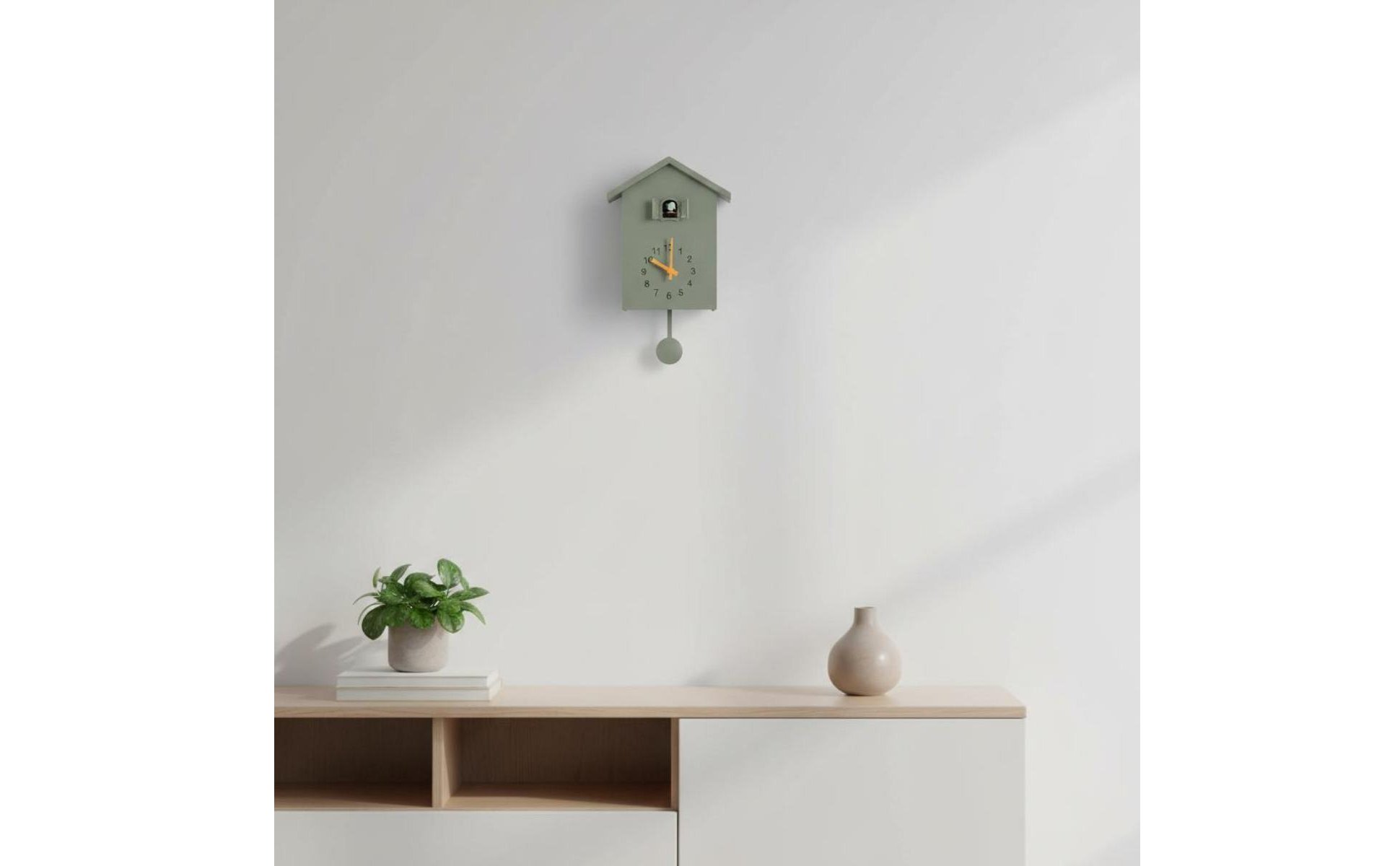 Chirping Wall Avian Timepiece Hourly Tune Pendulum Chirping Avian Timepiece Cute
