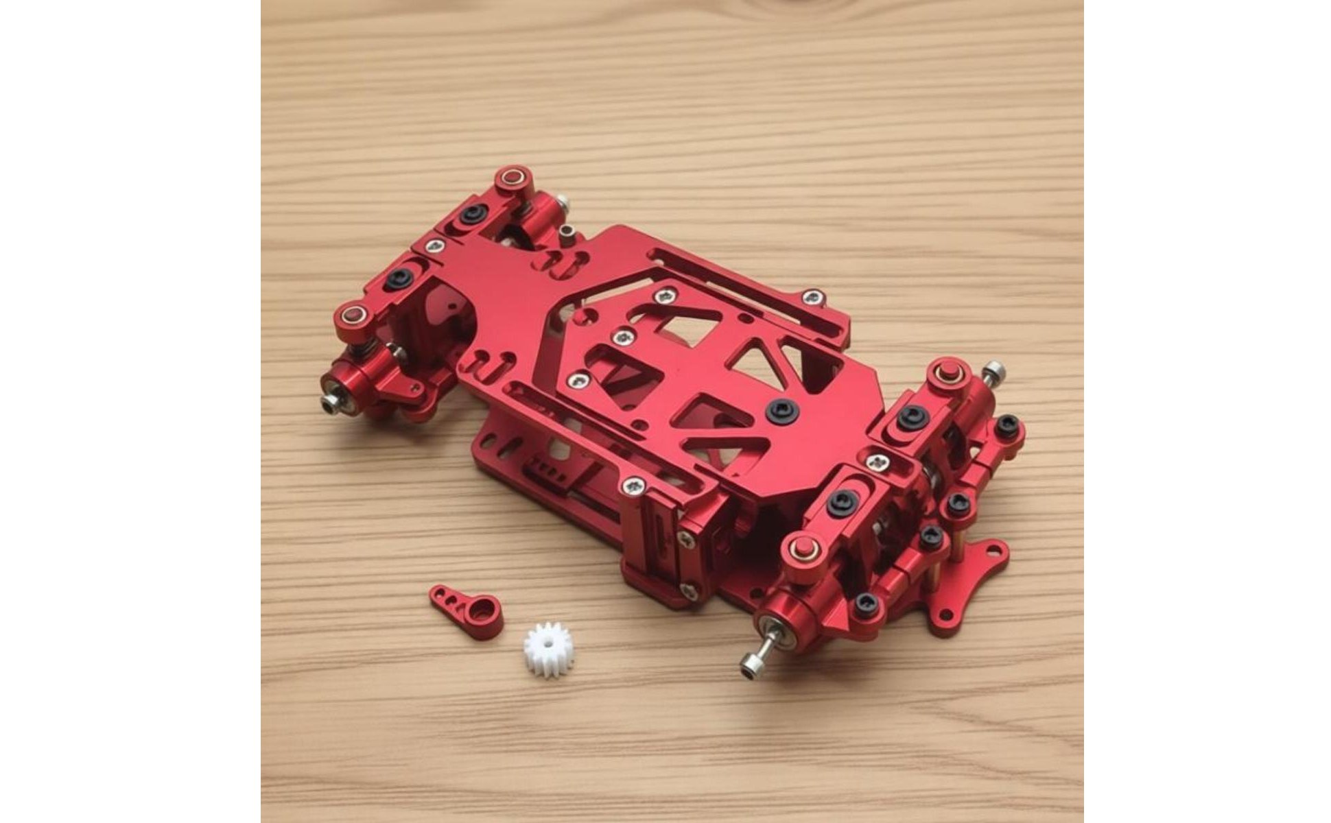 Metall-Chassis 1:28 vollmetall Hinterradantrieb Drift-Chassis für Hobby-Bastler