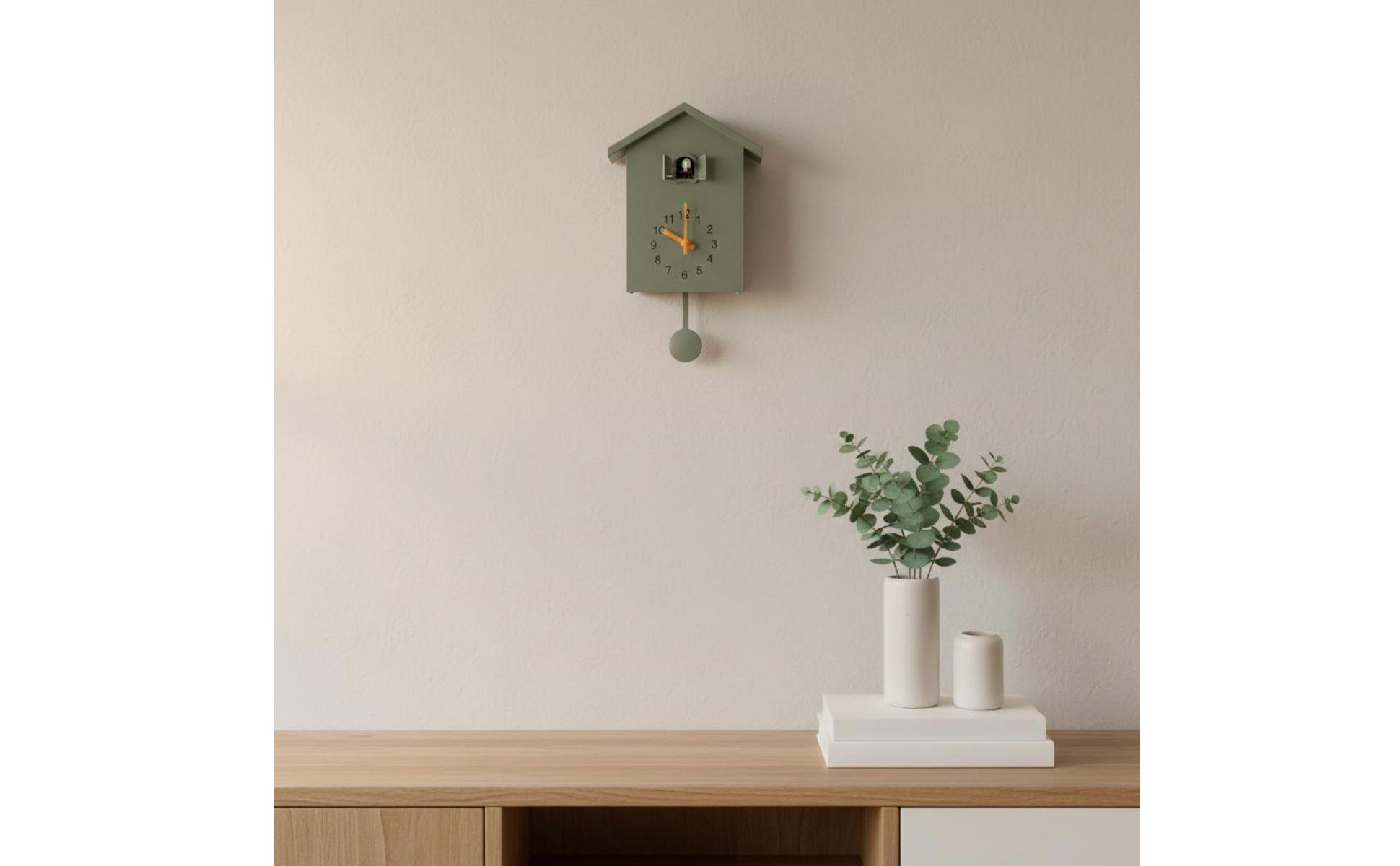 Chirping Wall Avian Timepiece Hourly Tune Pendulum Chirping Avian Timepiece Cute