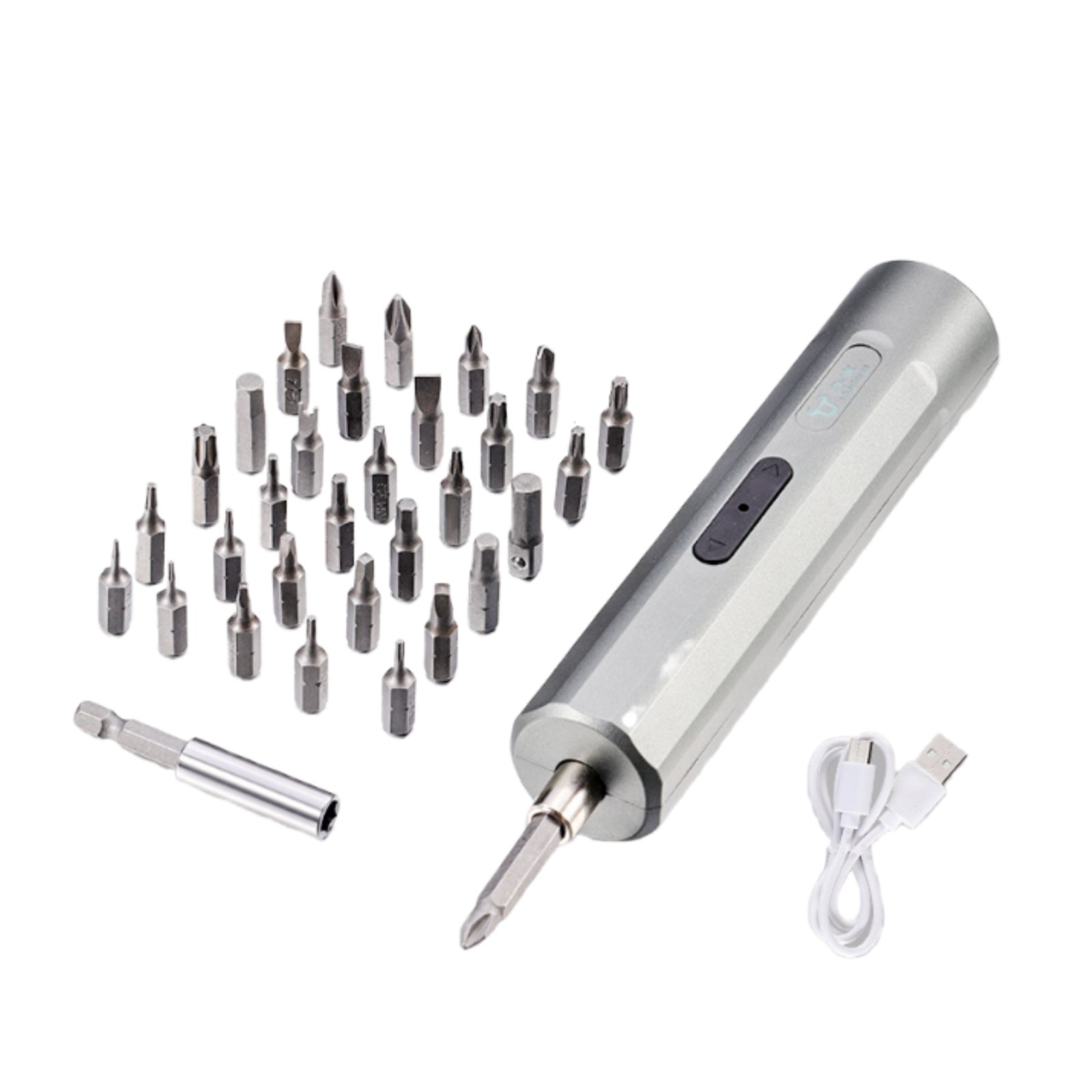 Portable 34 in 1 Screwdriver Set Compact Electric Repair Screwdriver Kit Easy to Use Electric Bit Driver Reversible Rotation for Professionals, Workshop