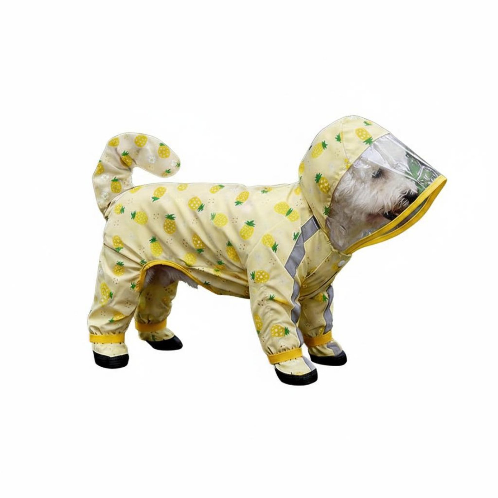 Waterproof Full Body Dog Raincoat Easy to Clean Leash Hole Dog Raincoat Lightweight Pet Apparel Quick Dry for Small Dogs, Rainy Weather, Outdoor Walking