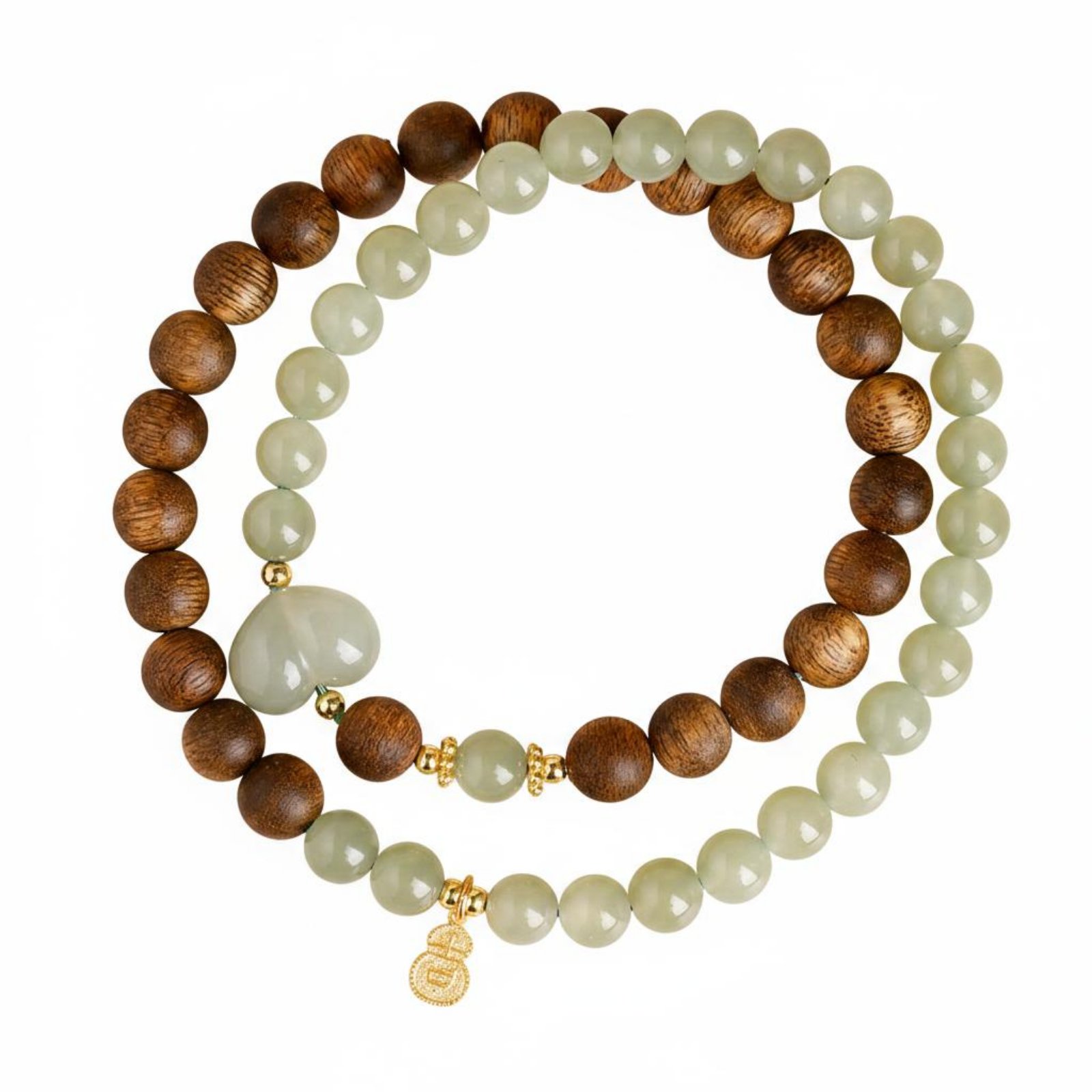 Natural Agarwood Bracelet Stackable Jade Bead Bracelet Lightweight for Women