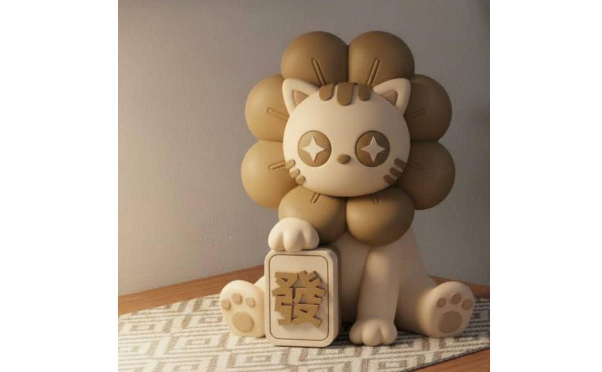 Interactive Feline Speaker AI Smart Feline Speaker Ornament Voice Control