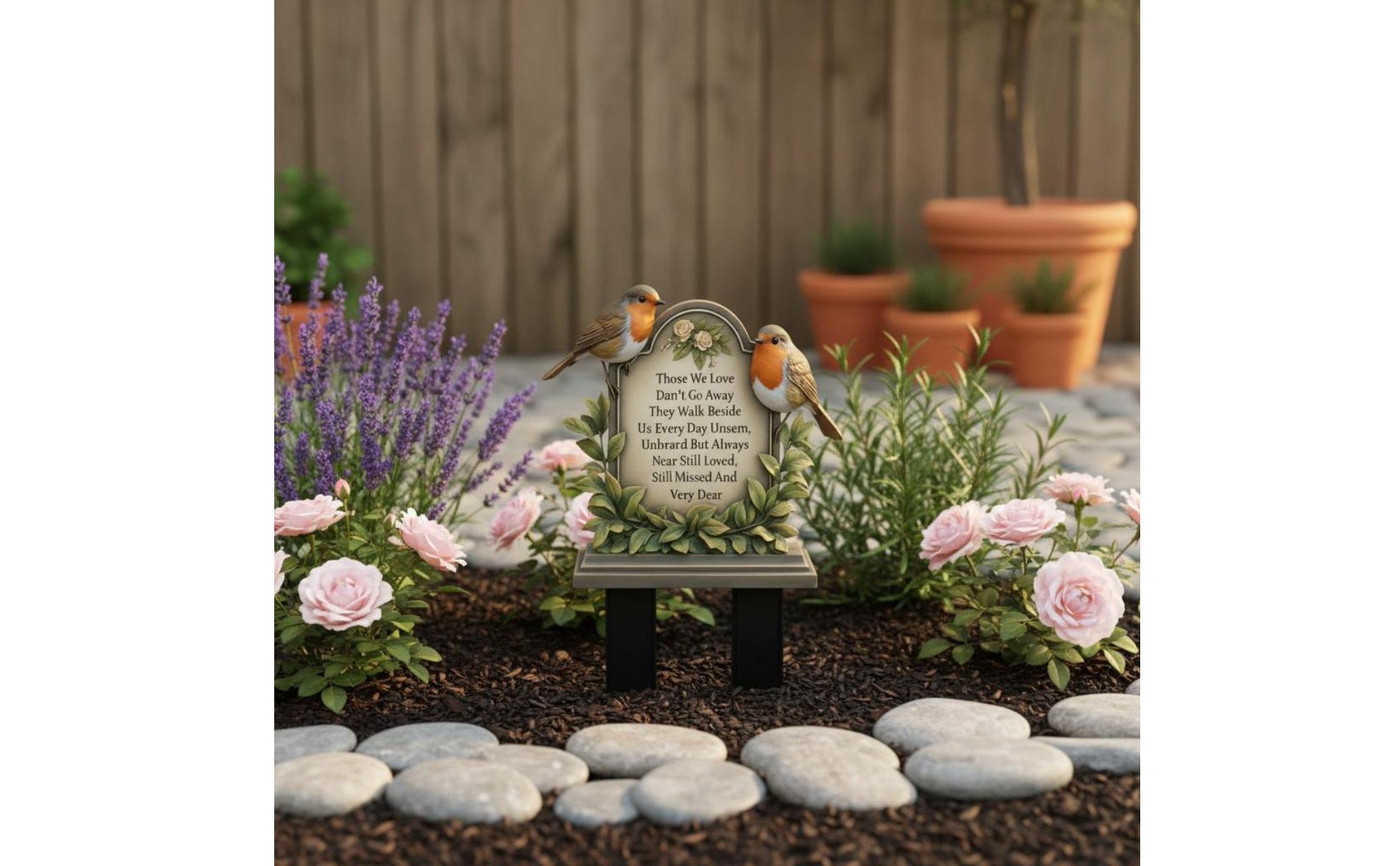 Resin Angel Stake Outdoor Angel Grave Marker Memorial Gift for Grieving Families