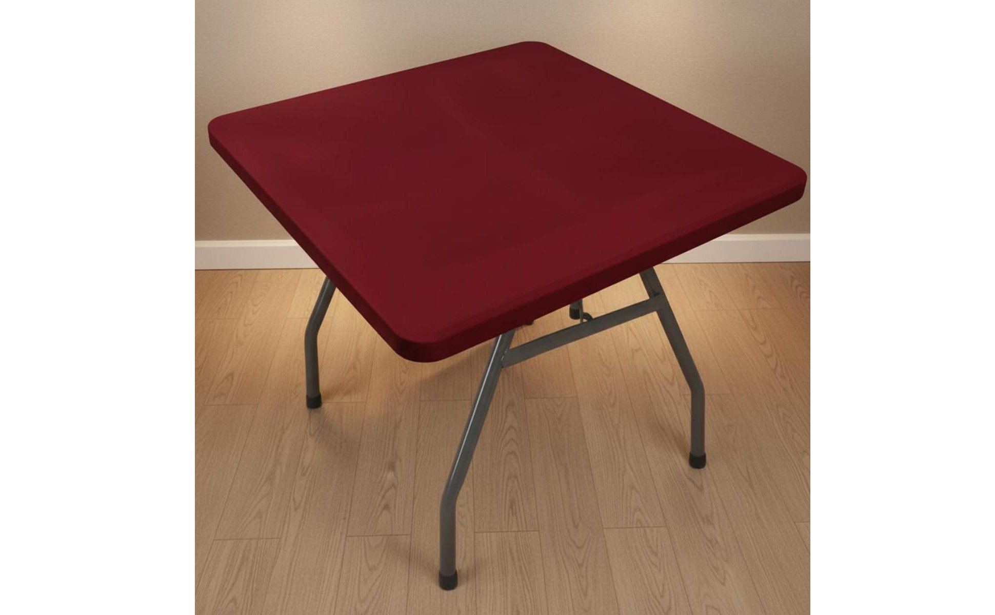 Quadratische Spanntischdecke leicht zu reinigen stretch Tischhusse quadratisch