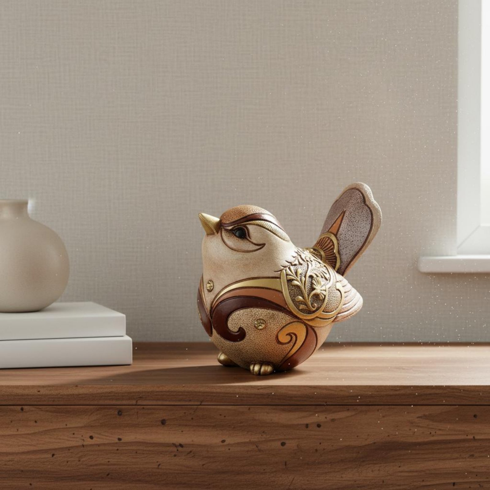Bird Statue Bohemian Design Home Decor Ornate Design for Patio - Produktbild 2