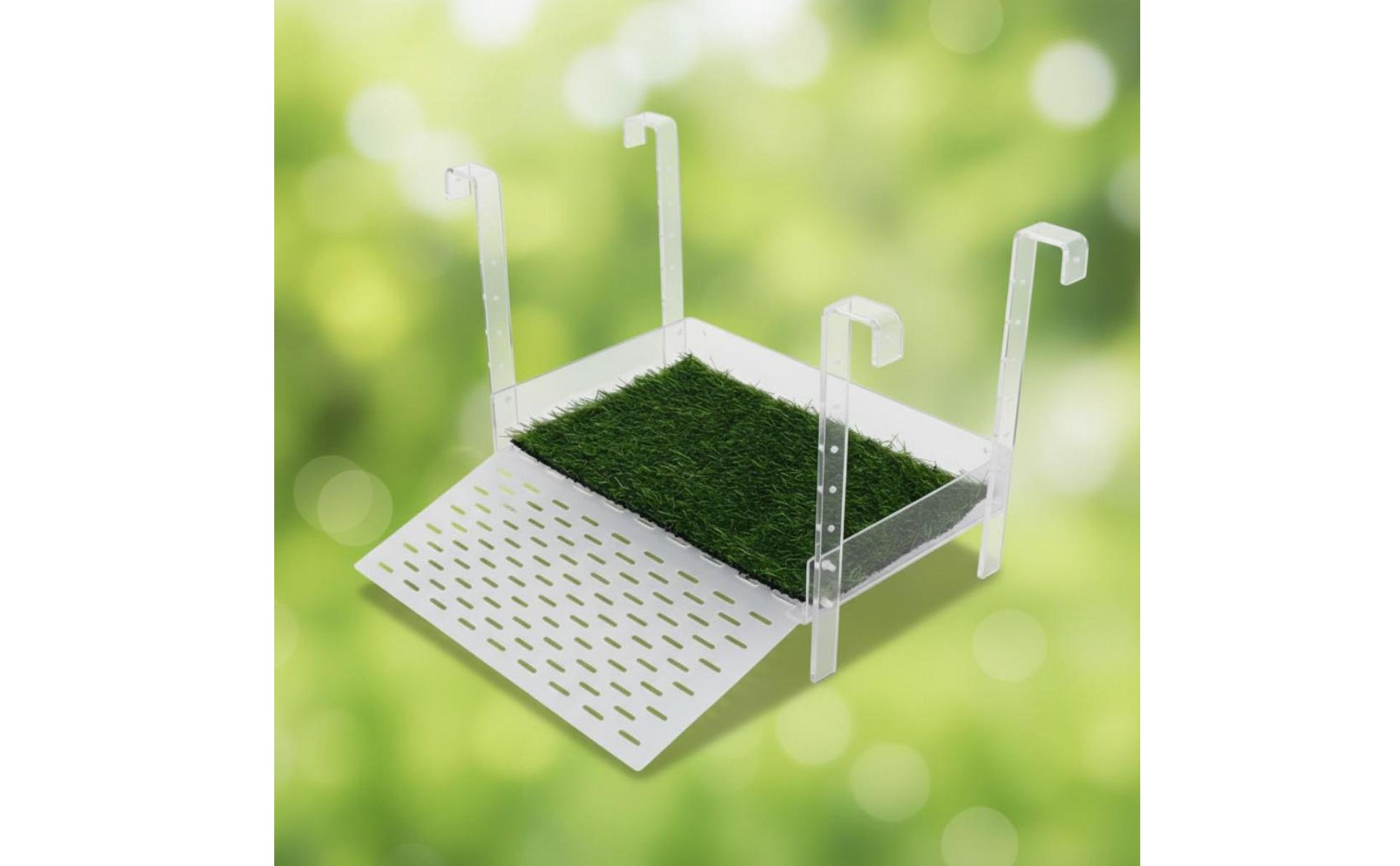 Adjustable Turtle Climbing Dock Non-Slip Turf Acrylic Turtle Basking Platform