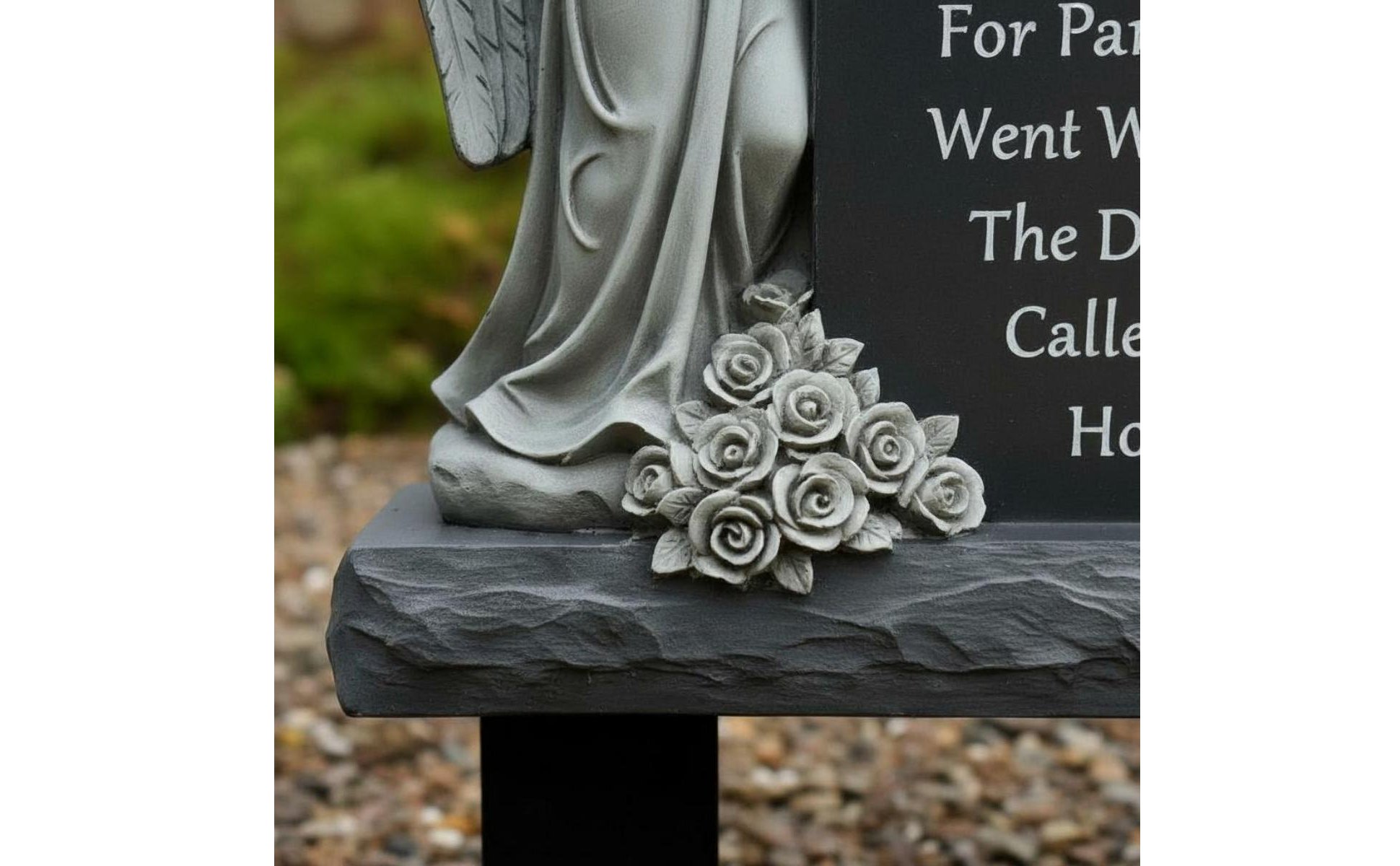 Resin Angel Stake Outdoor Angel Grave Marker Memorial Gift for Grieving Families