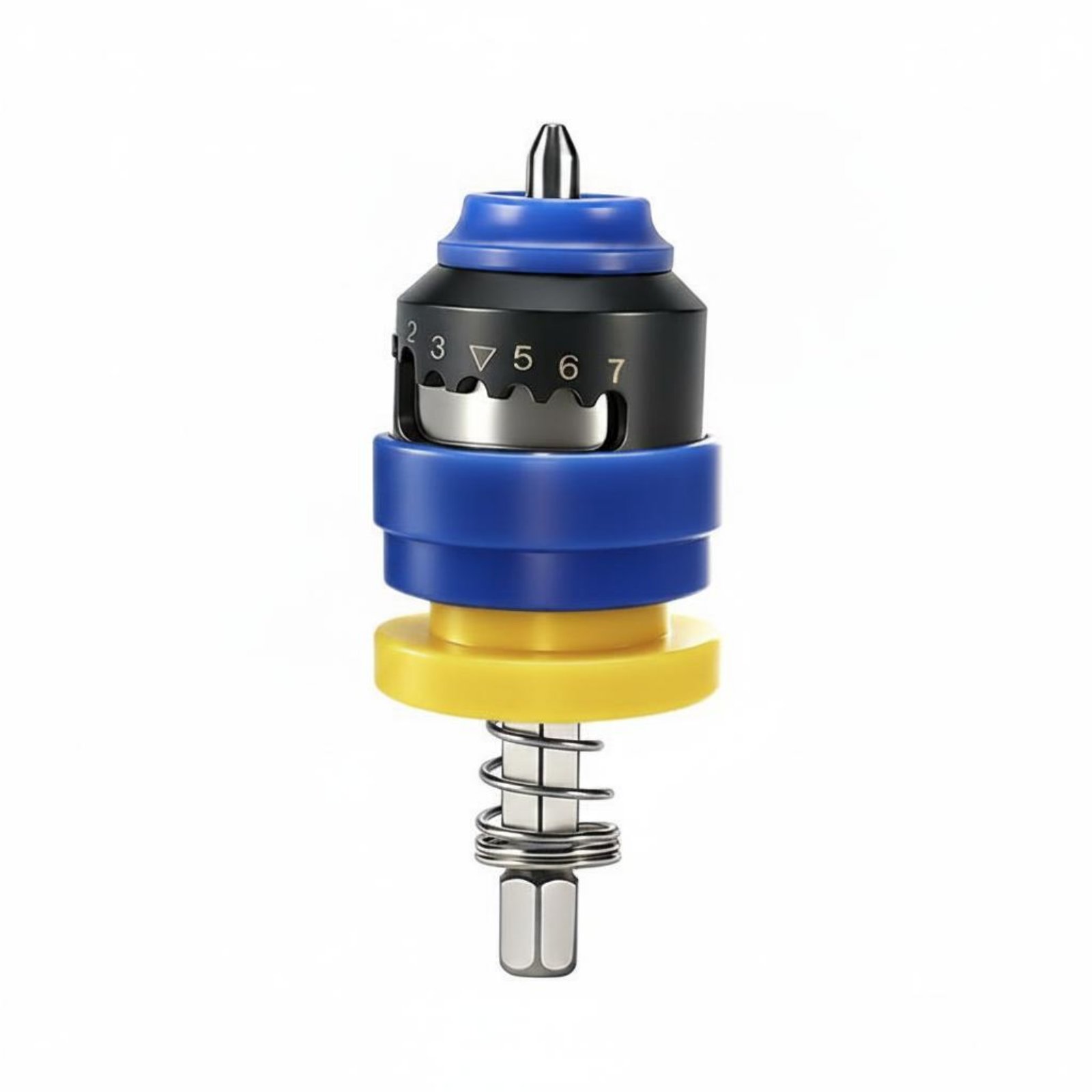 High Concentricity Universal Drill Stop Collar Anti-Slip Adjustable Bit Depth Stop Heat-Resistant Screwdriver Depth Limiter Easy to Remove for Woodworking, Home Repair
