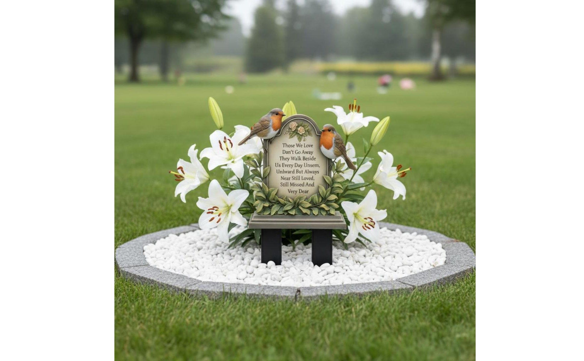Resin Angel Stake Outdoor Angel Grave Marker Memorial Gift for Grieving Families