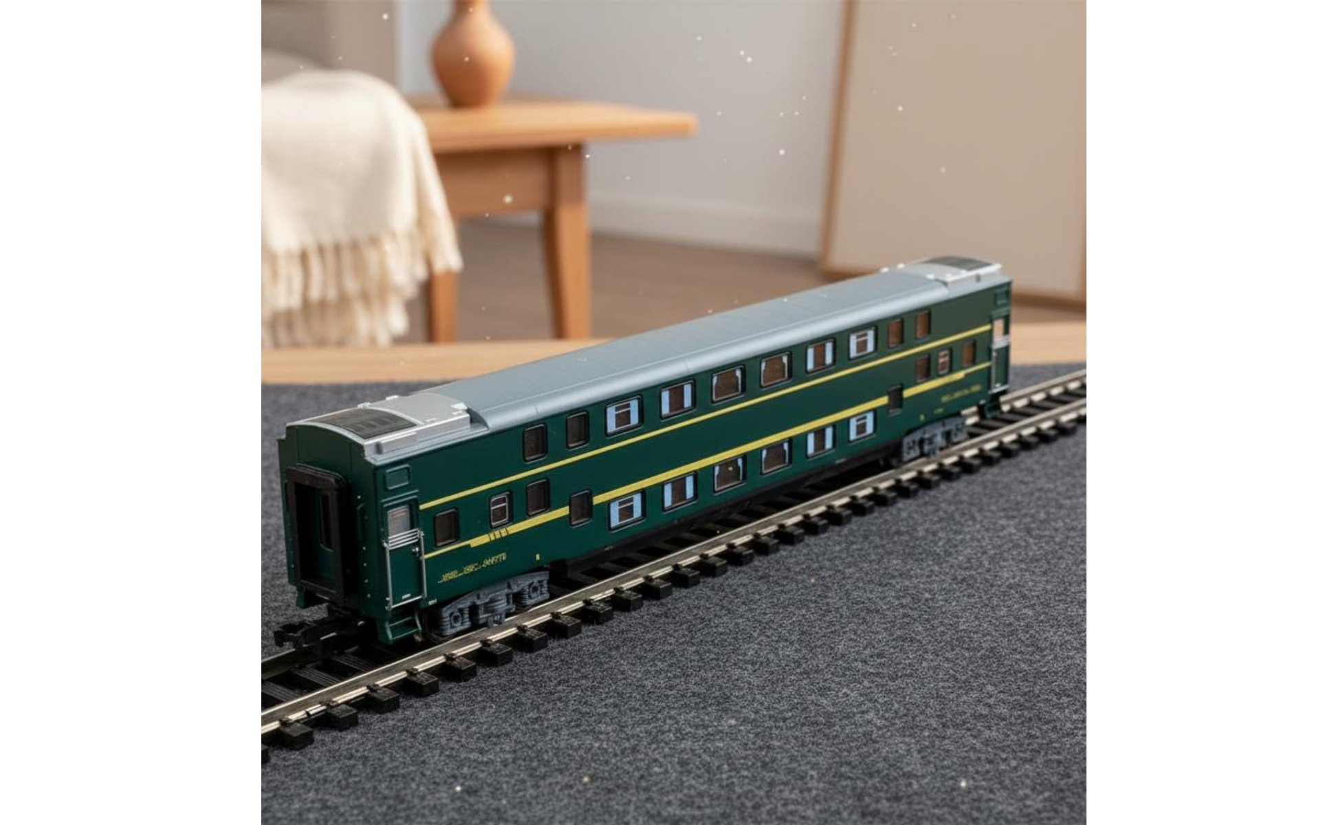 SYZ25K Double Decker Carriage Model Realistic Design for Collectors, Boys