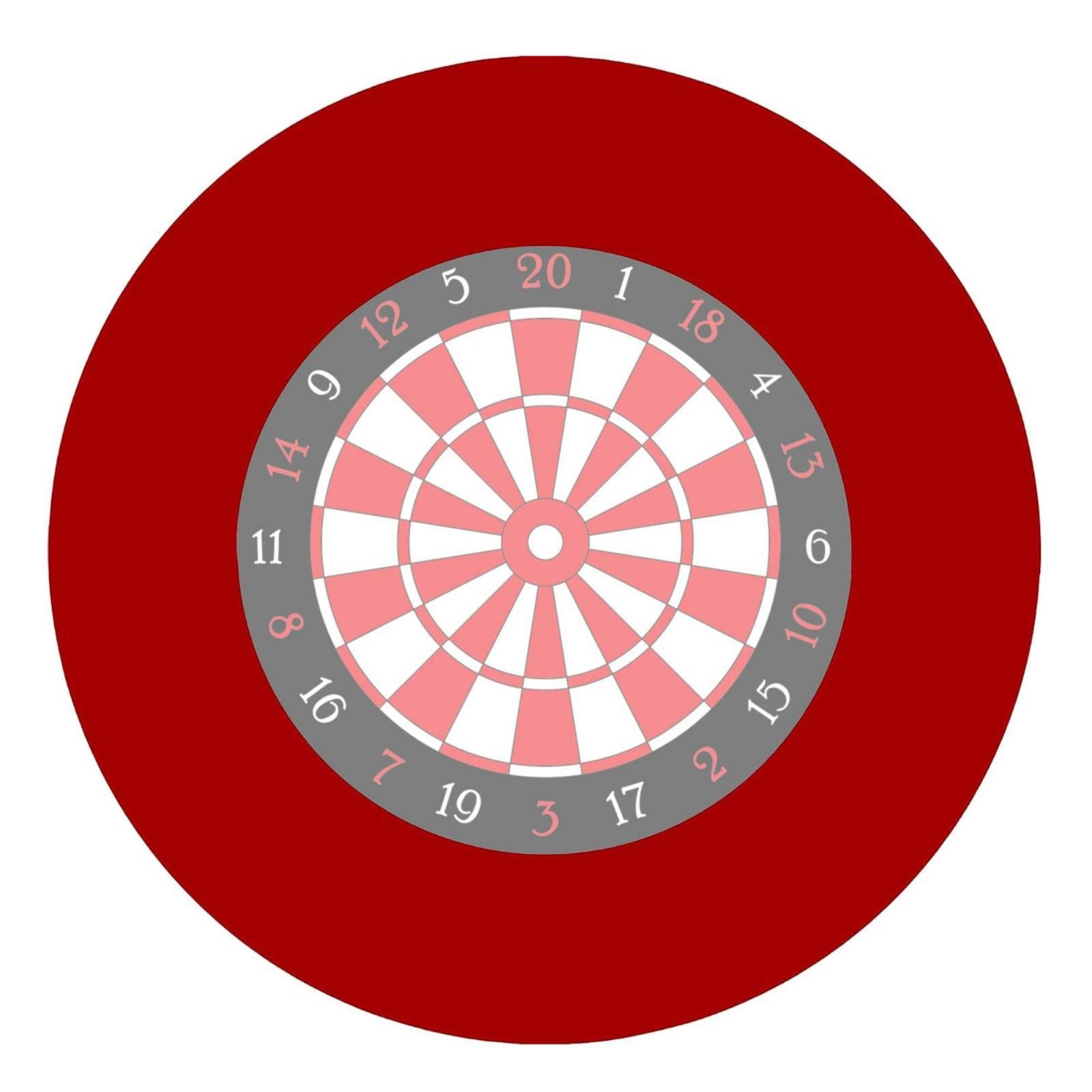 EVA Material Dartboard Surround Easy to Assemble Dartboard Protector Strong Protection Projectile Board Surround 360° Coverage for Game Room, Bar, Club