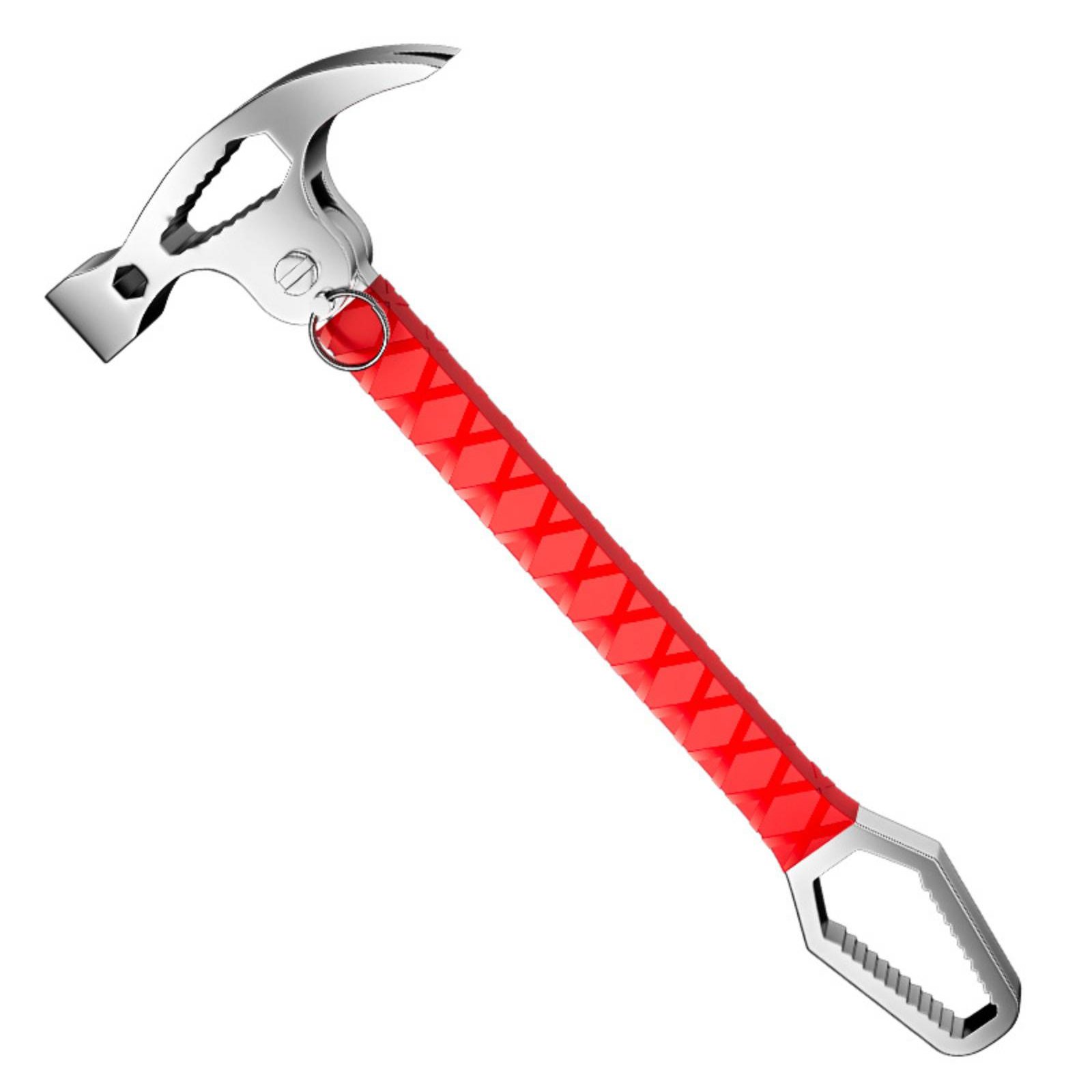 High Hardness Adjustable Hammer Wrench Industrial Grade Hammer Wrench Compact Multi Tool Portable for Repair, Workshop, Construction