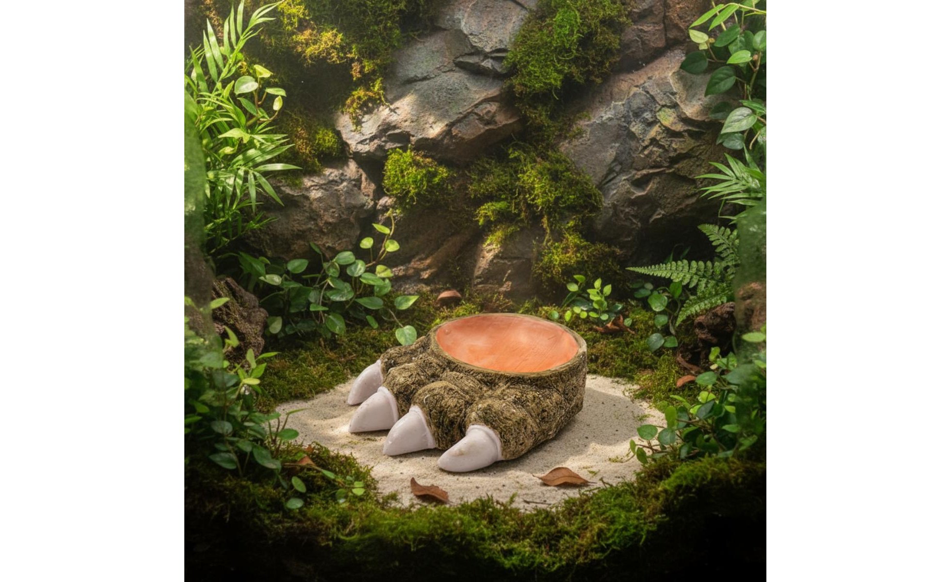 Amphibian Feeding Bowl Multi-Use Amphibian Food Dish Decorative Look