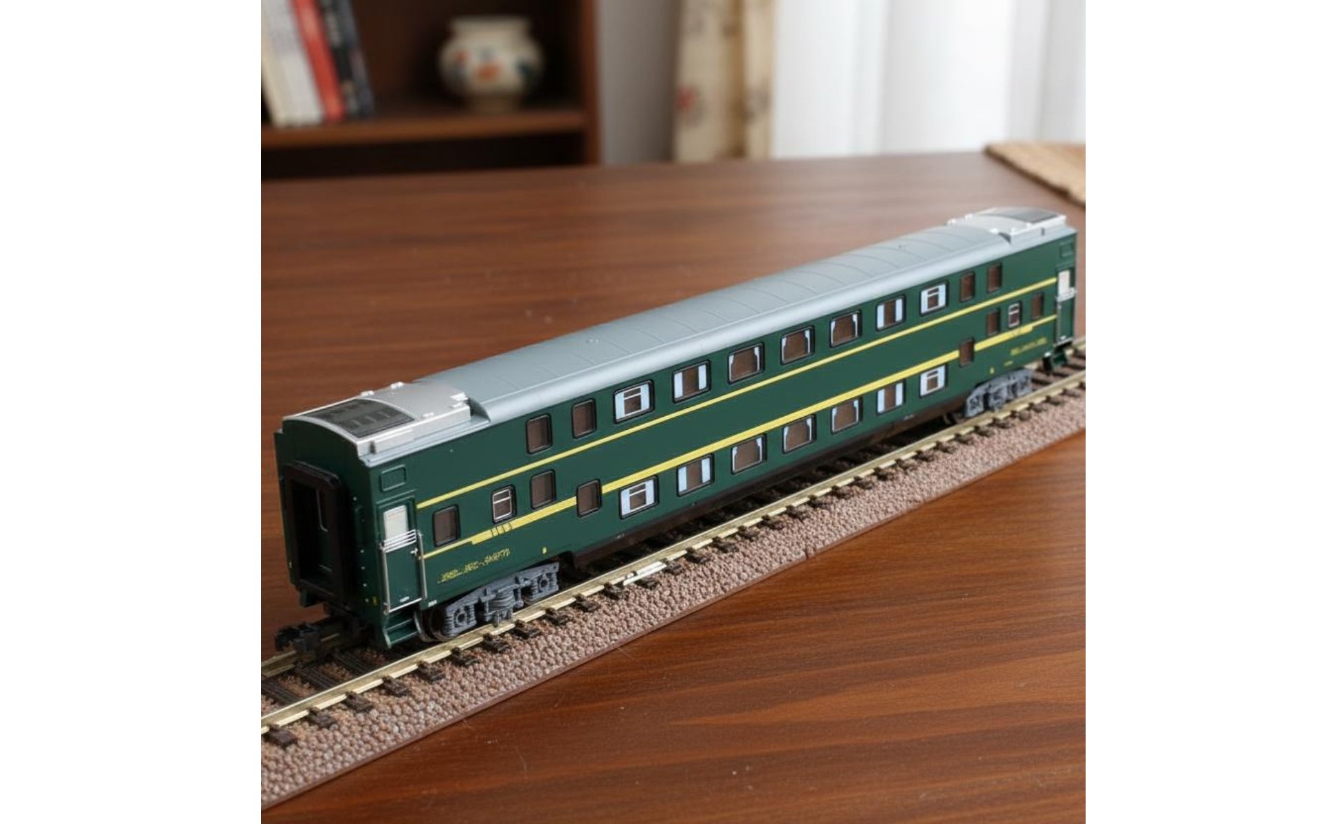 SYZ25K Double Decker Carriage Model Realistic Design for Collectors, Boys