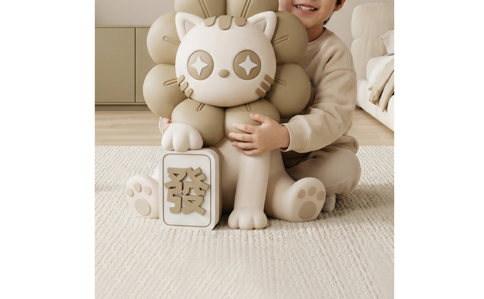 Interactive Feline Speaker AI Smart Feline Speaker Ornament Voice Control