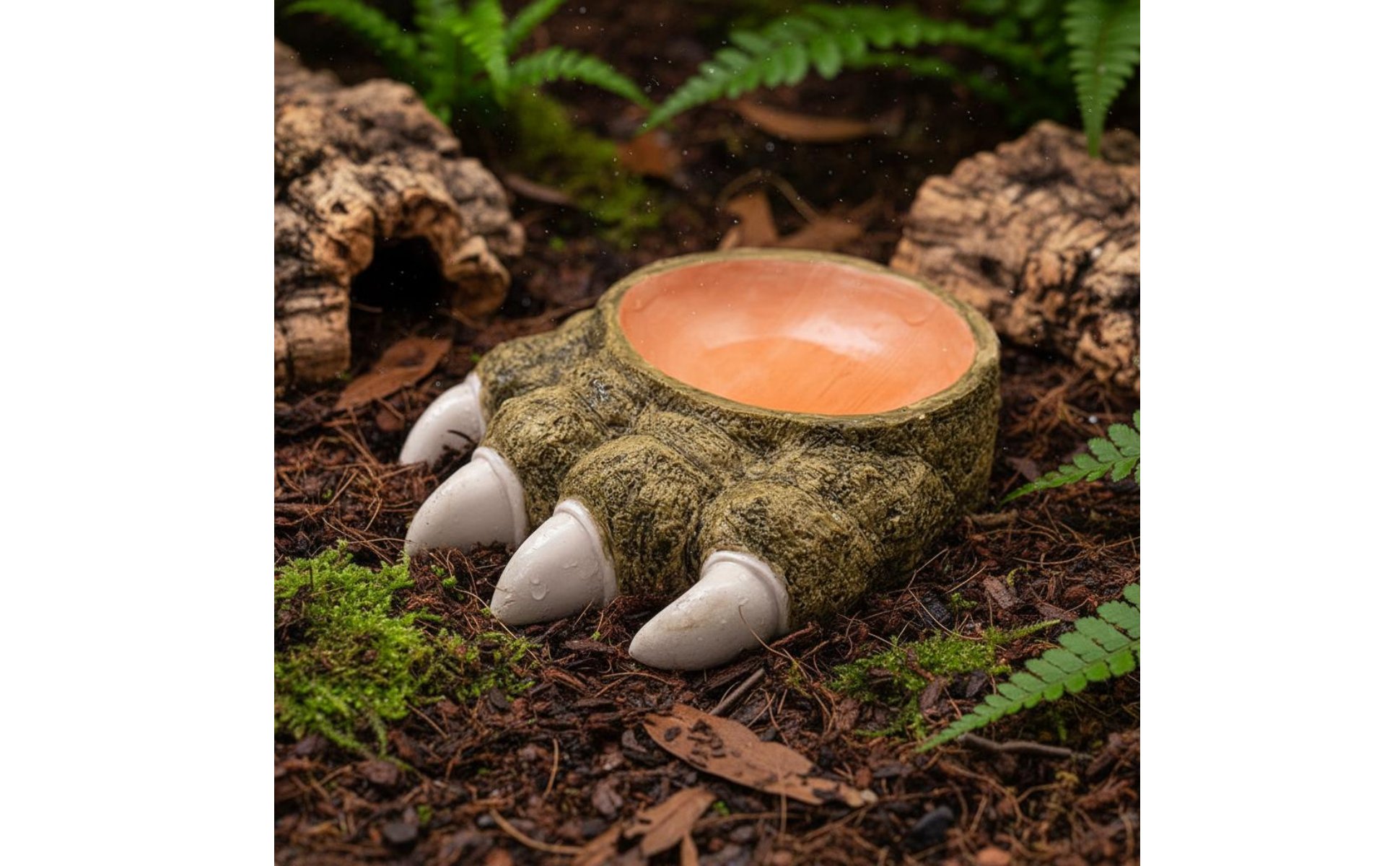 Amphibian Feeding Bowl Multi-Use Amphibian Food Dish Decorative Look