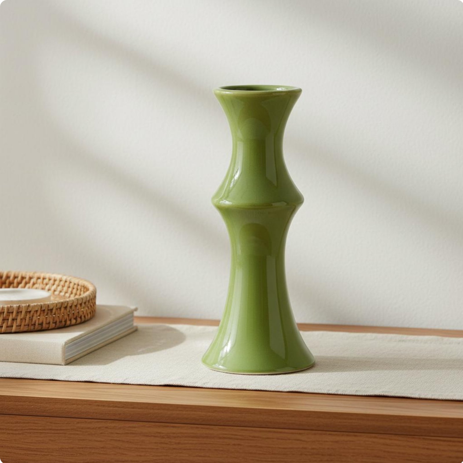 Bamboo Shaped Vase Light Luxury House Decoration Retro Aesthetic for Living Room