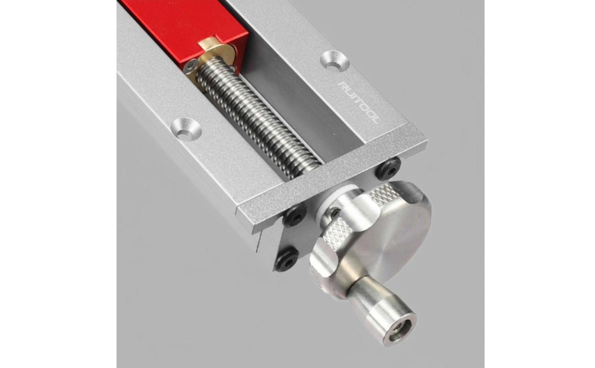 Embedded Tail Vise Aluminum Alloy Woodworking Tail Vise Flush Mounted for DIYers