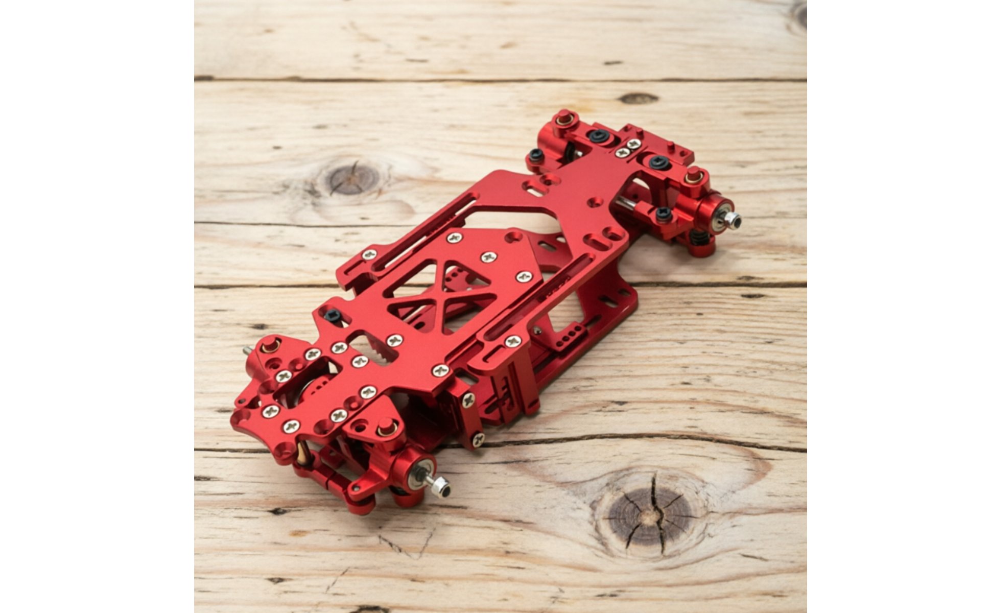 Metall-Chassis 1:28 vollmetall Hinterradantrieb Drift-Chassis für Hobby-Bastler