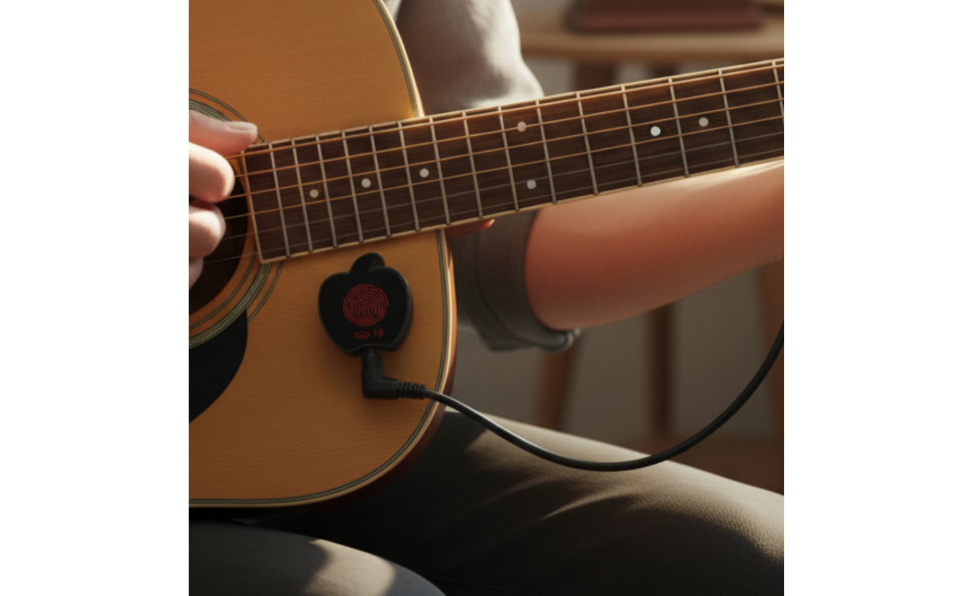 No-Hole Guitar Pickup Easy Install Acoustic Guitar Pickup High Output