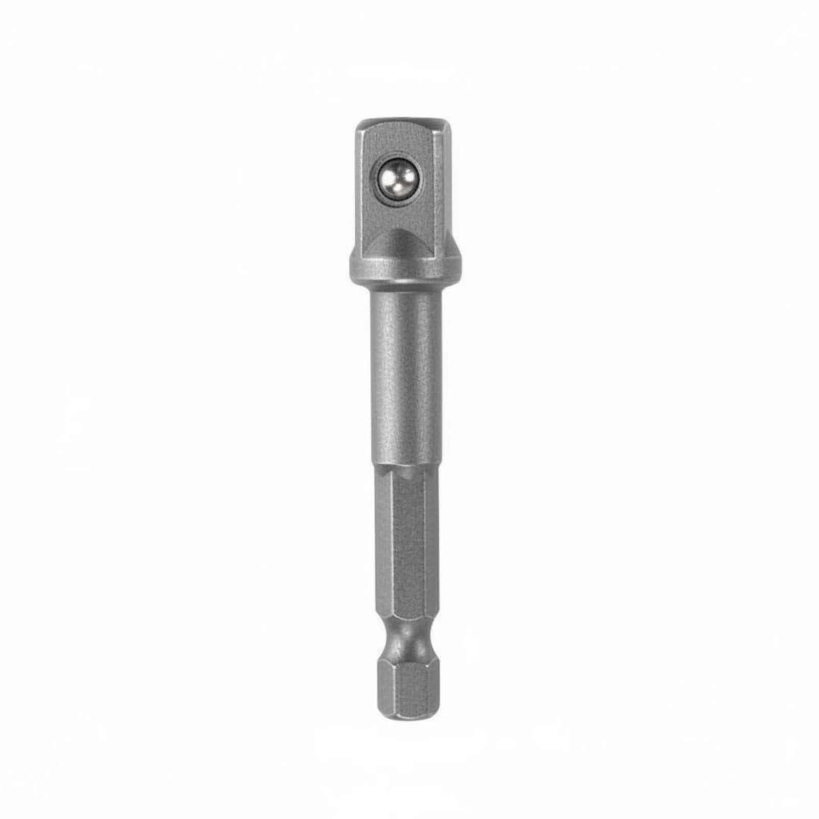 3 Pieces Long-Lasting Hex to Square Adapter Chrome Vanadium Steel Socket Conversion Rod Strong Grip Drill Socket Adapter Rust Resistant for Workshop, Garage, Repair