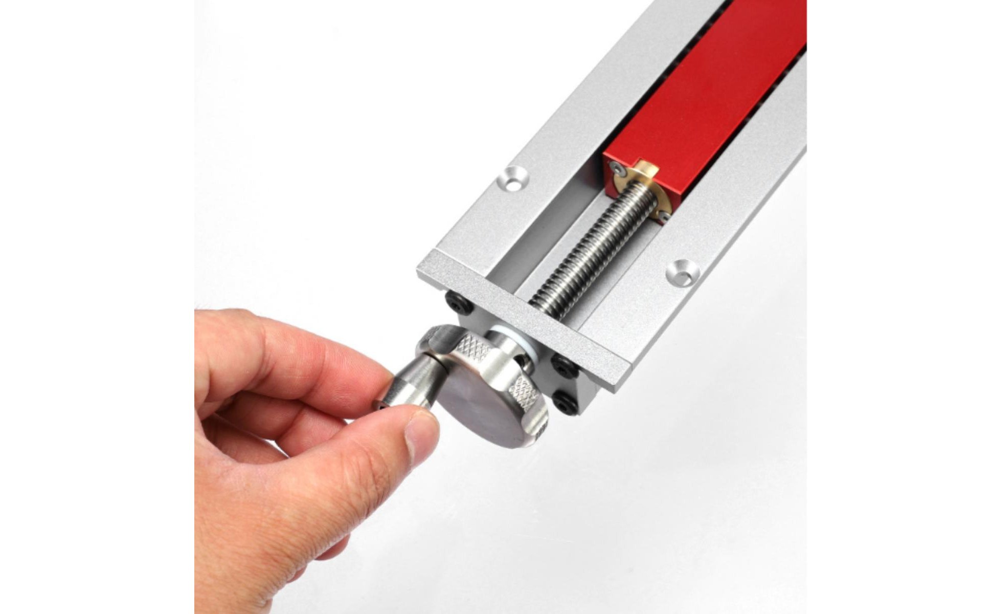 Embedded Tail Vise Aluminum Alloy Woodworking Tail Vise Flush Mounted for DIYers