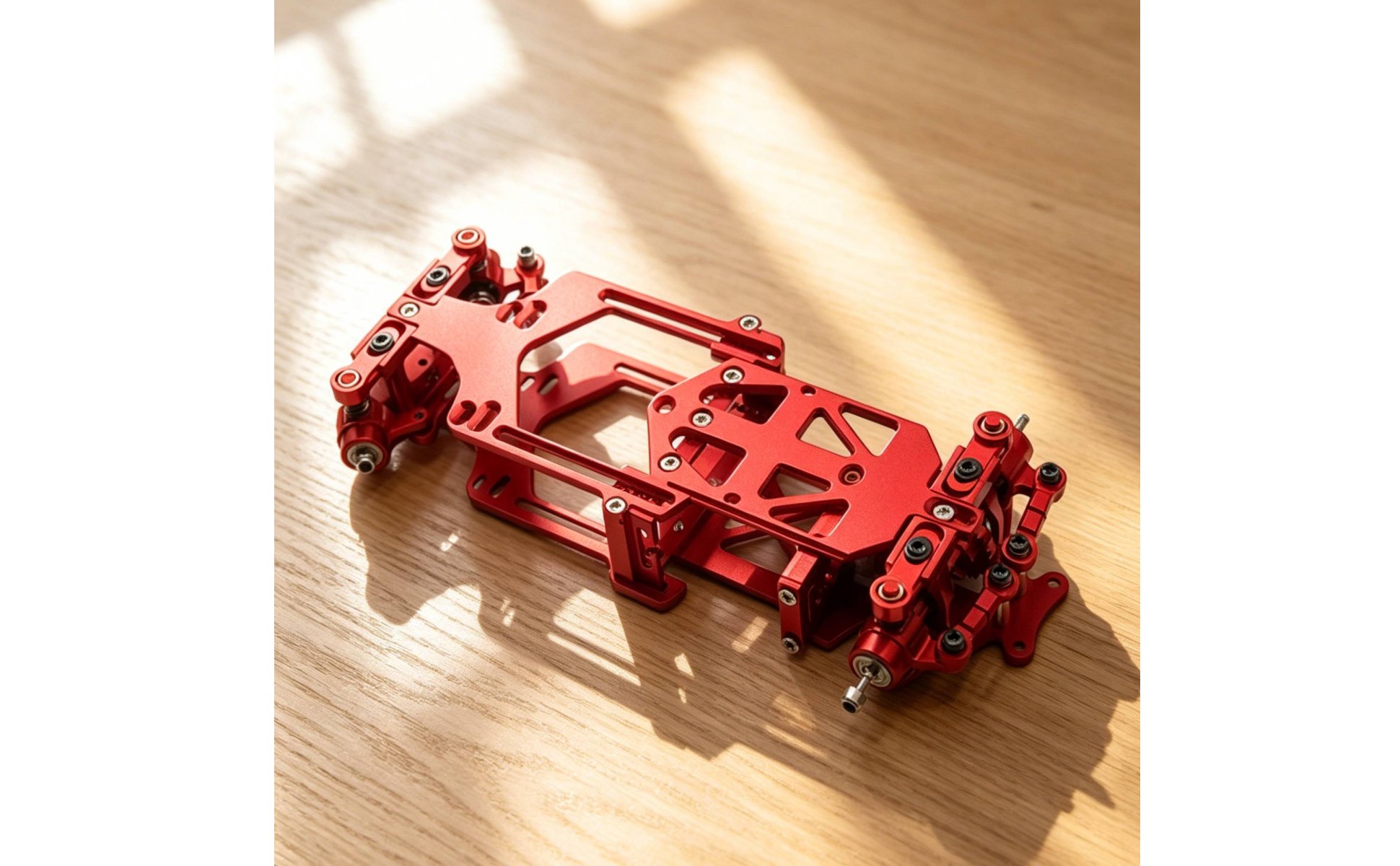 Metall-Chassis 1:28 vollmetall Hinterradantrieb Drift-Chassis für Hobby-Bastler