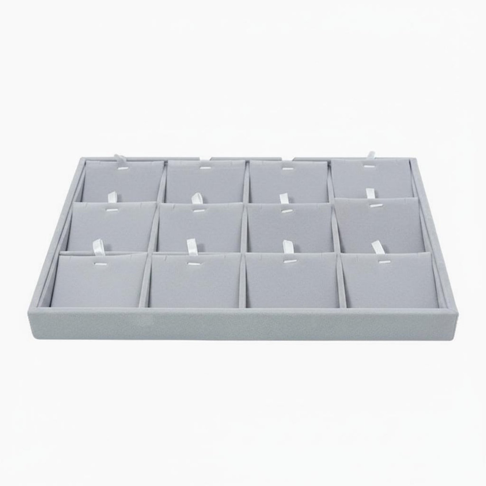 Display Ready Velvet Jewelry Tray Compartmentalized Jewelry Organizer Tray Scratch Resistant for Stor