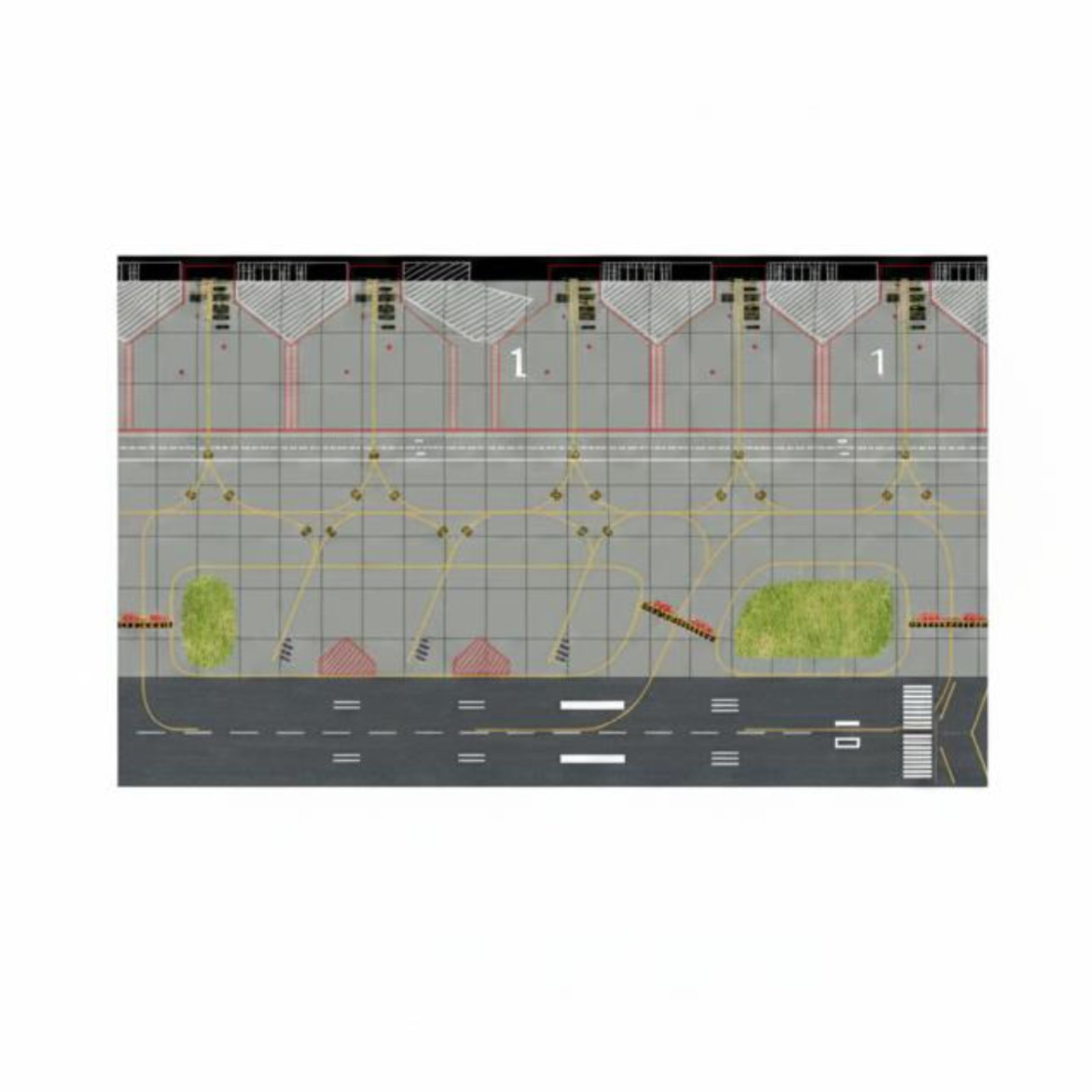 1:400 Aircraft Airport Background Board Waterproof Airport Diorama Mat Easy to Clean