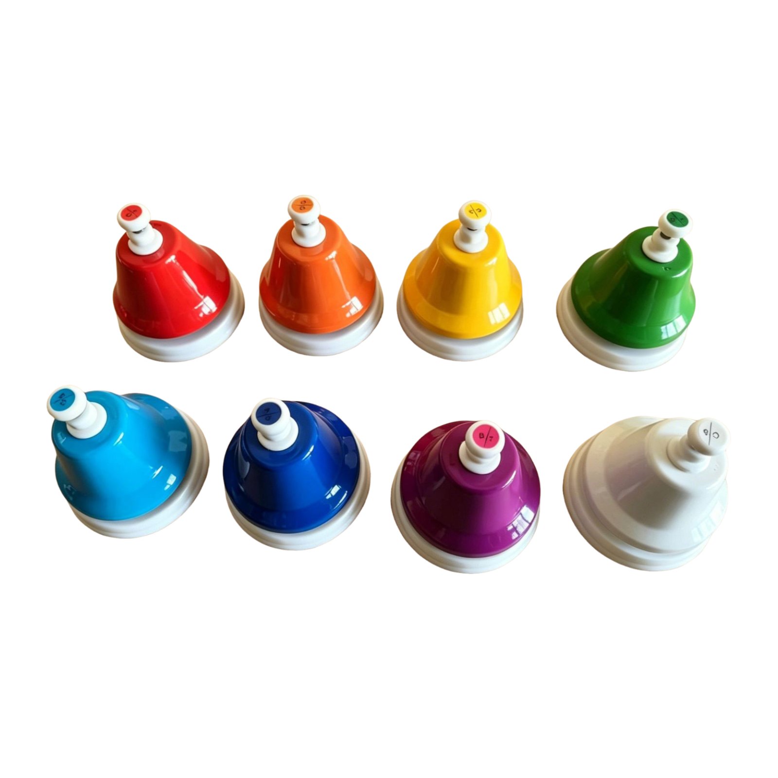 8 Pieces Percussion-Based Design 8 Note Desk Bells Interactive Classroom Bell Instrument Educational for Children, Students