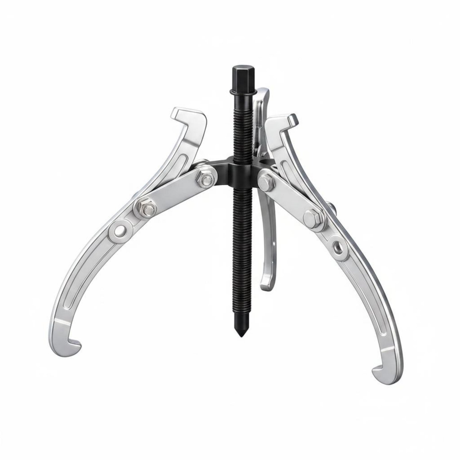 High Hardness Heavy Duty 3 Jaw Puller Wear Resistant 3 Jaw Puller Strong Clamping Heat Treated Steel for Professionals, Workshop, Repair Shop, Garage