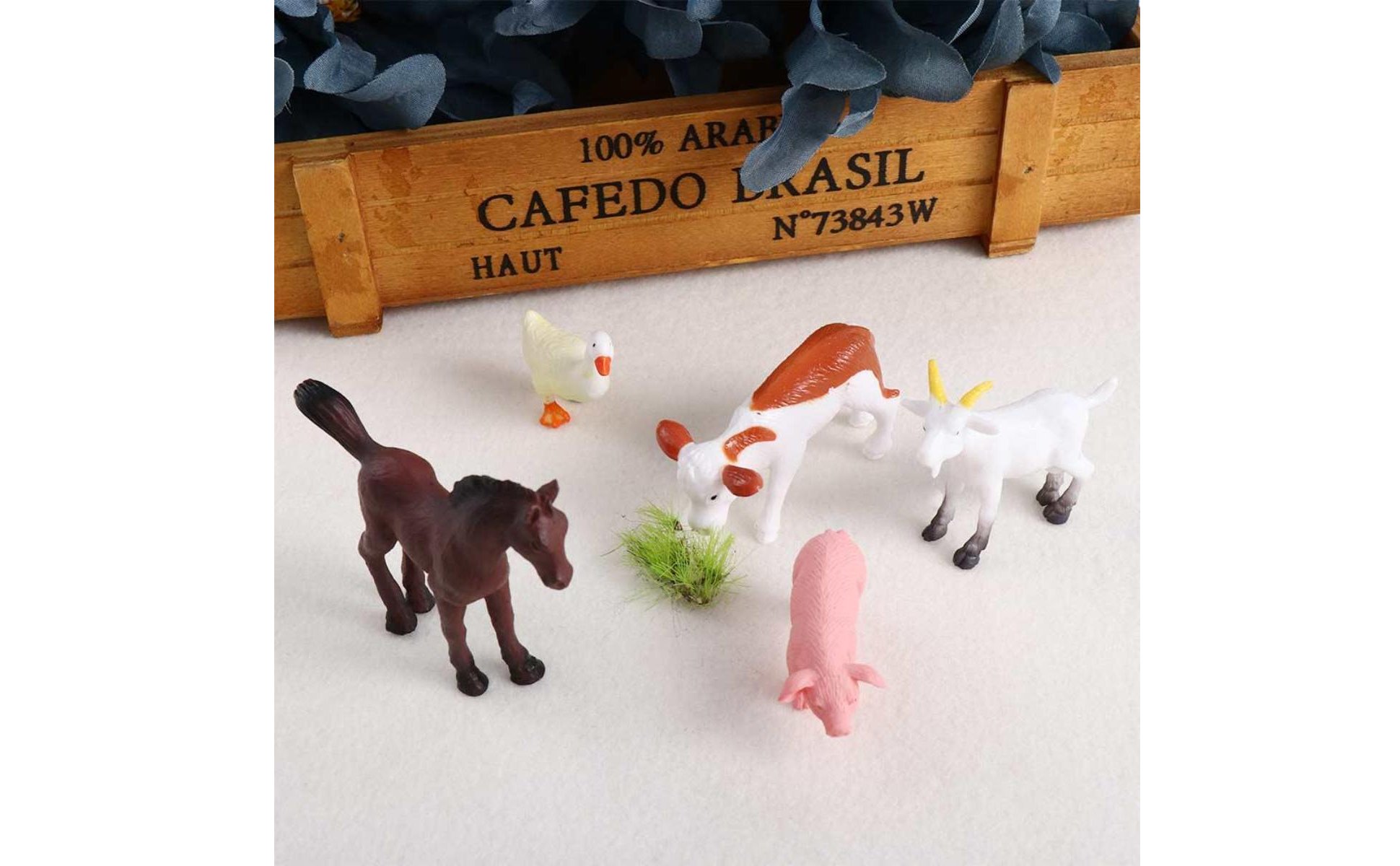 Bauernhof Tierfigur Miniatur Design Mikrolandschaft Dekoration für Schreibtisch