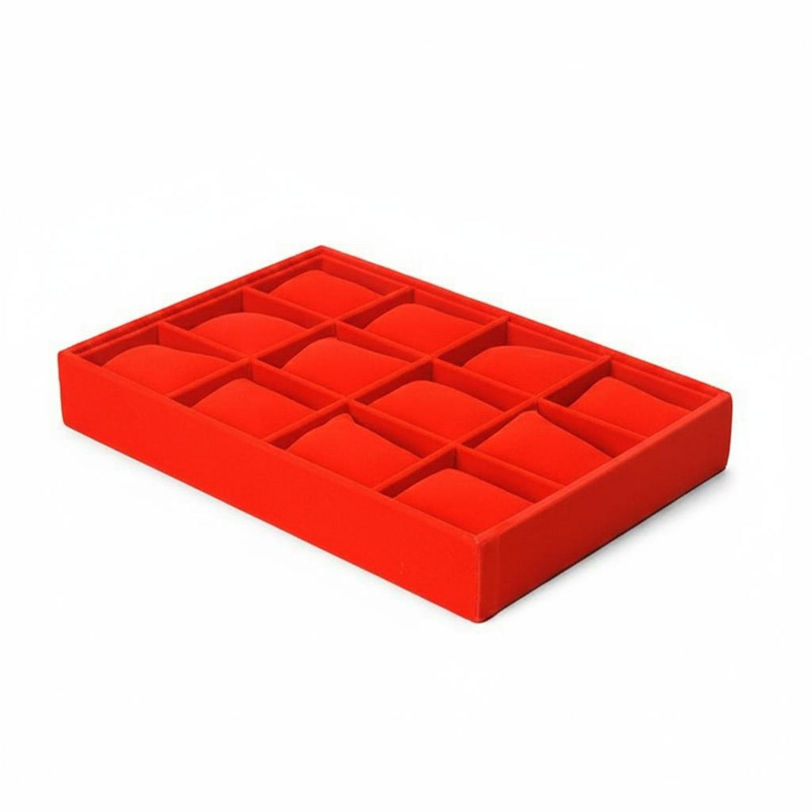 Removable Pillows Watch Pillow Tray Organized Compartments Velvet Jewelry Tray Safeguarding Padding 12 Slot Watch Box Scratch Protection for Shop Counter