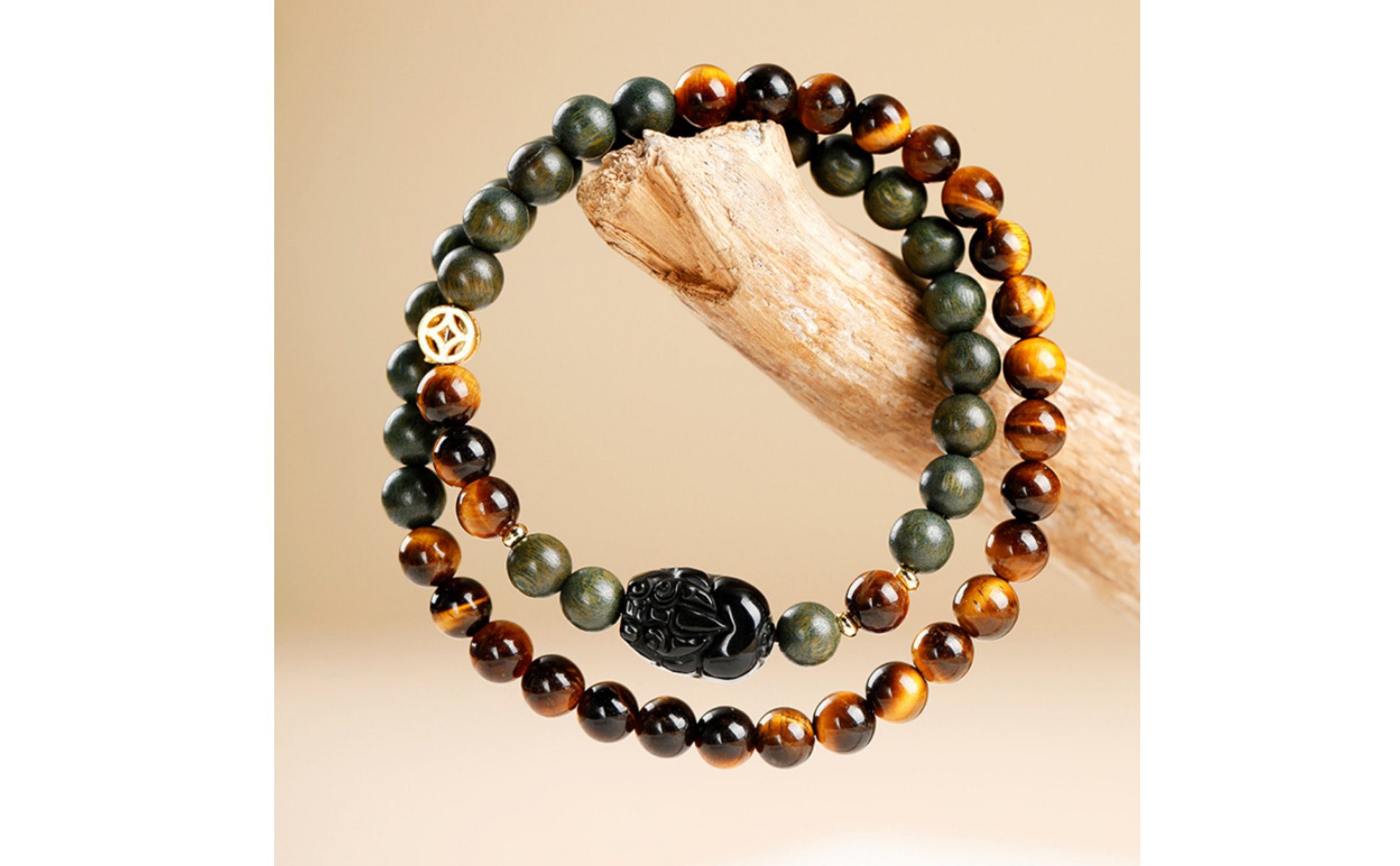 Bracelet Œil de Naturel Bracelet Obsidienne Mythical Creature