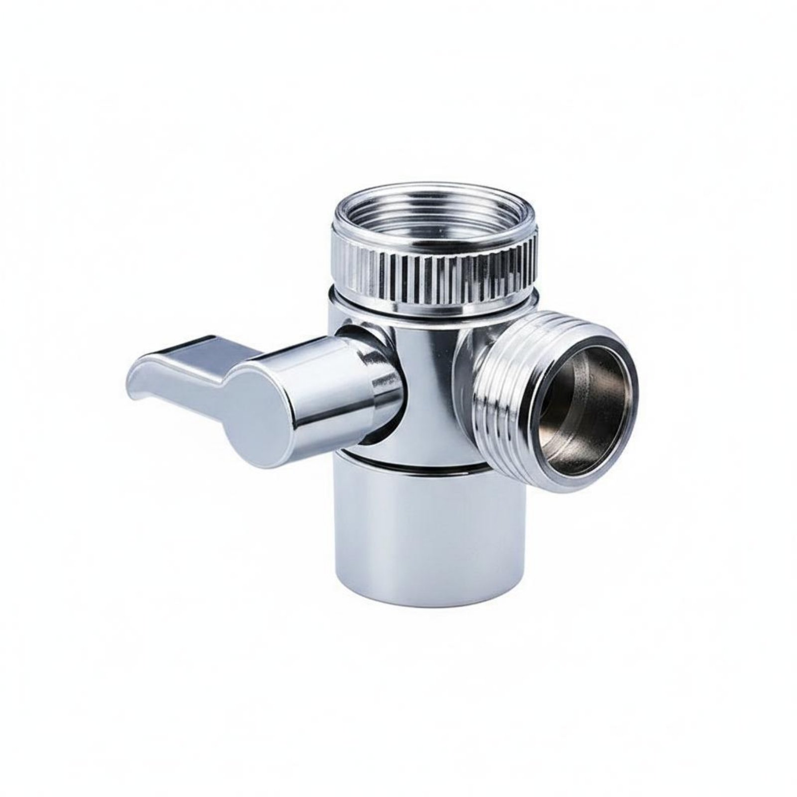 Full Copper Brass Faucet Splitter High Flow 1 to 2 Faucet Diverter Universal Fit Two Way Tap Adapter Easy Installation