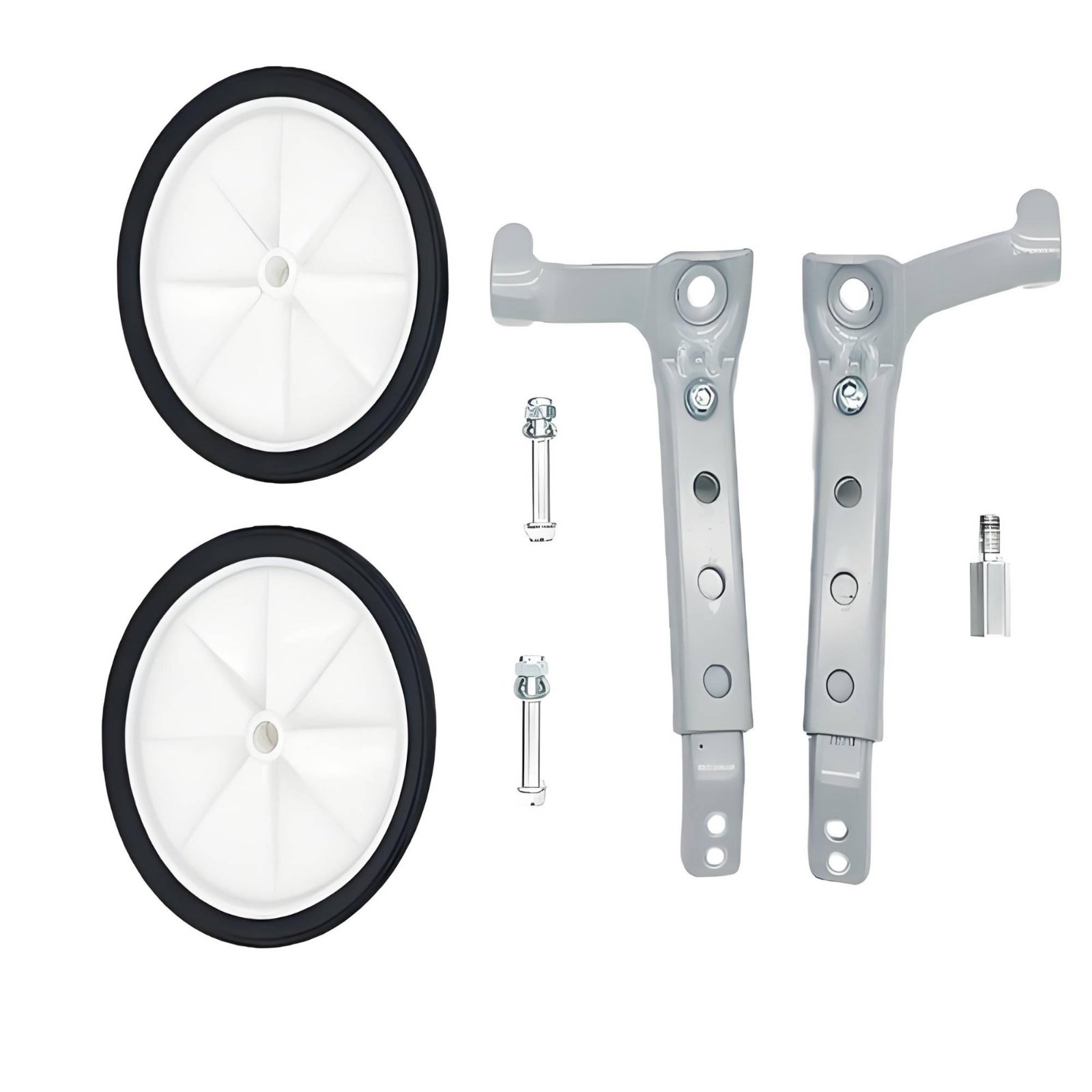 Training Wheel Assembly Adjustable Stabilizers with Brackets Reliable Bolt for Outdoor Riding