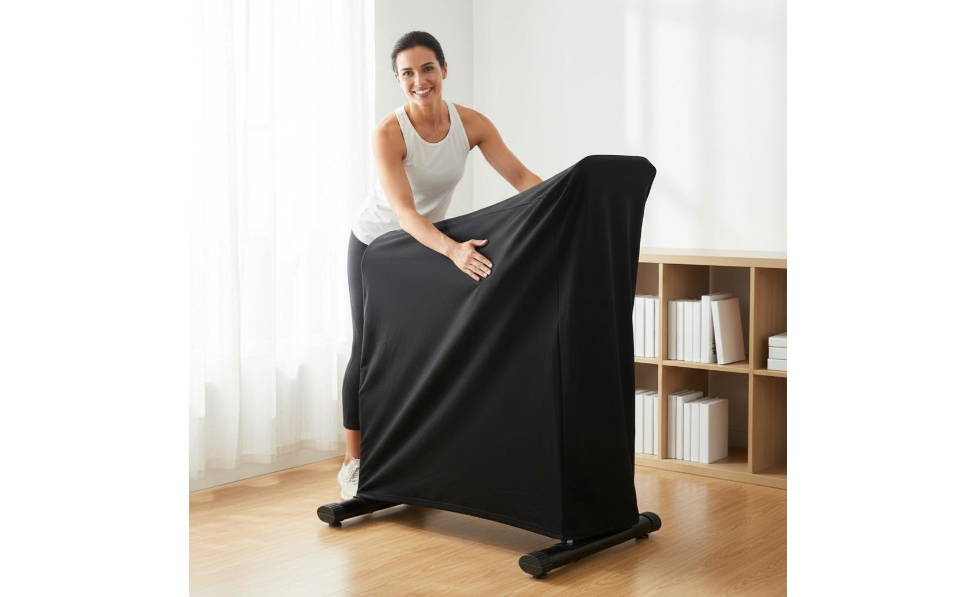 Exercise Bike Cover Stretchy Exercise Bike Dust Cover Dustproof for Storage