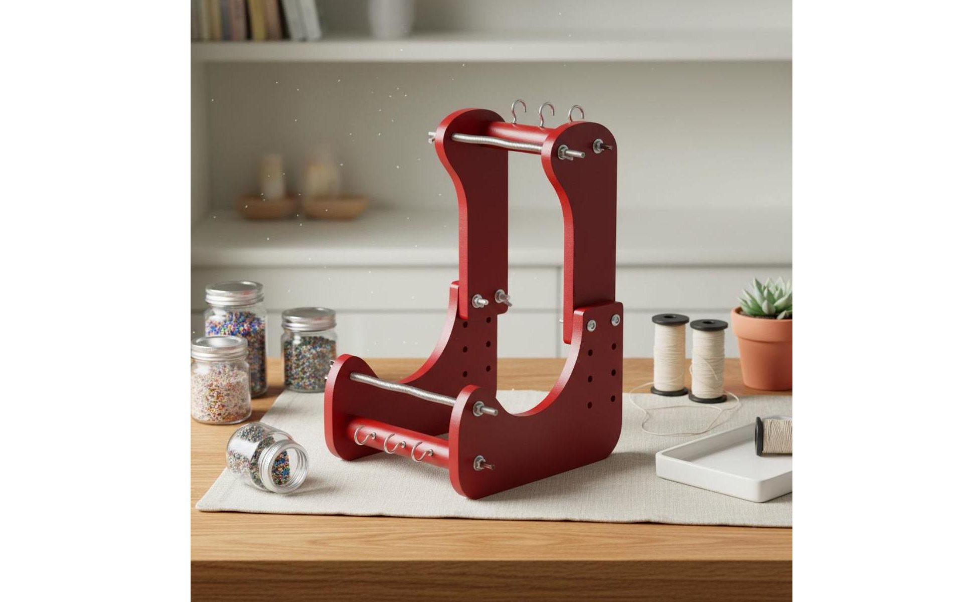 Telaio da Perline Leggero Portatile per Casa, Laboratorio Creativo, Principianti