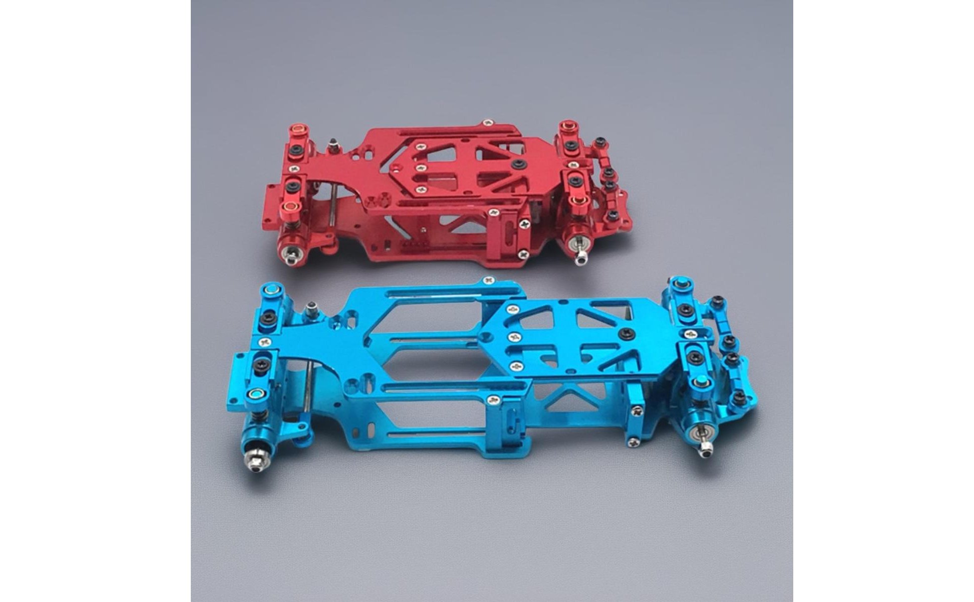Metall-Chassis 1:28 vollmetall Hinterradantrieb Drift-Chassis für Hobby-Bastler