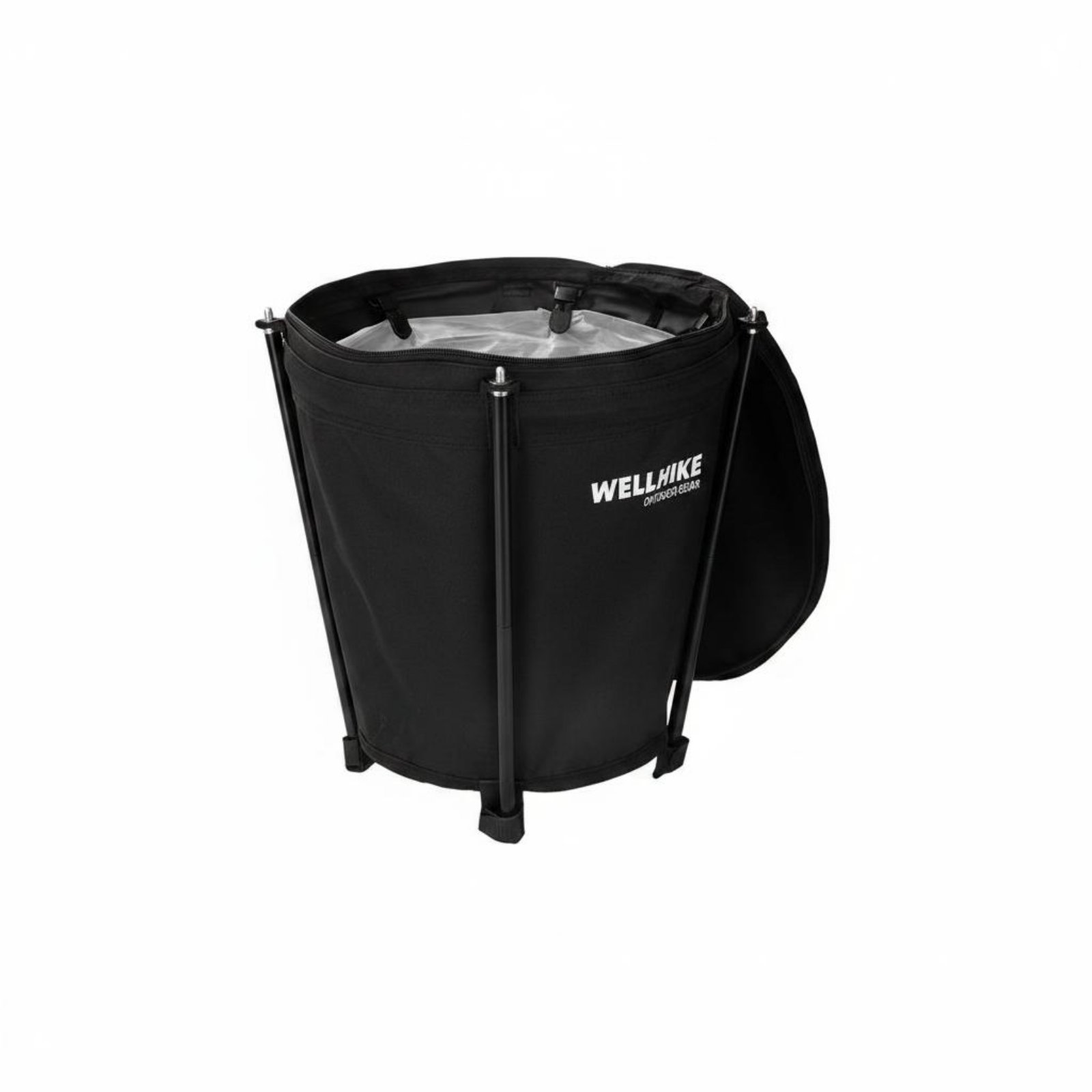 Easy to Install Camping Trash Bin Multi-Use Collapsible Garbage Bin Lightweight Portable Camp Trash Can for Tent