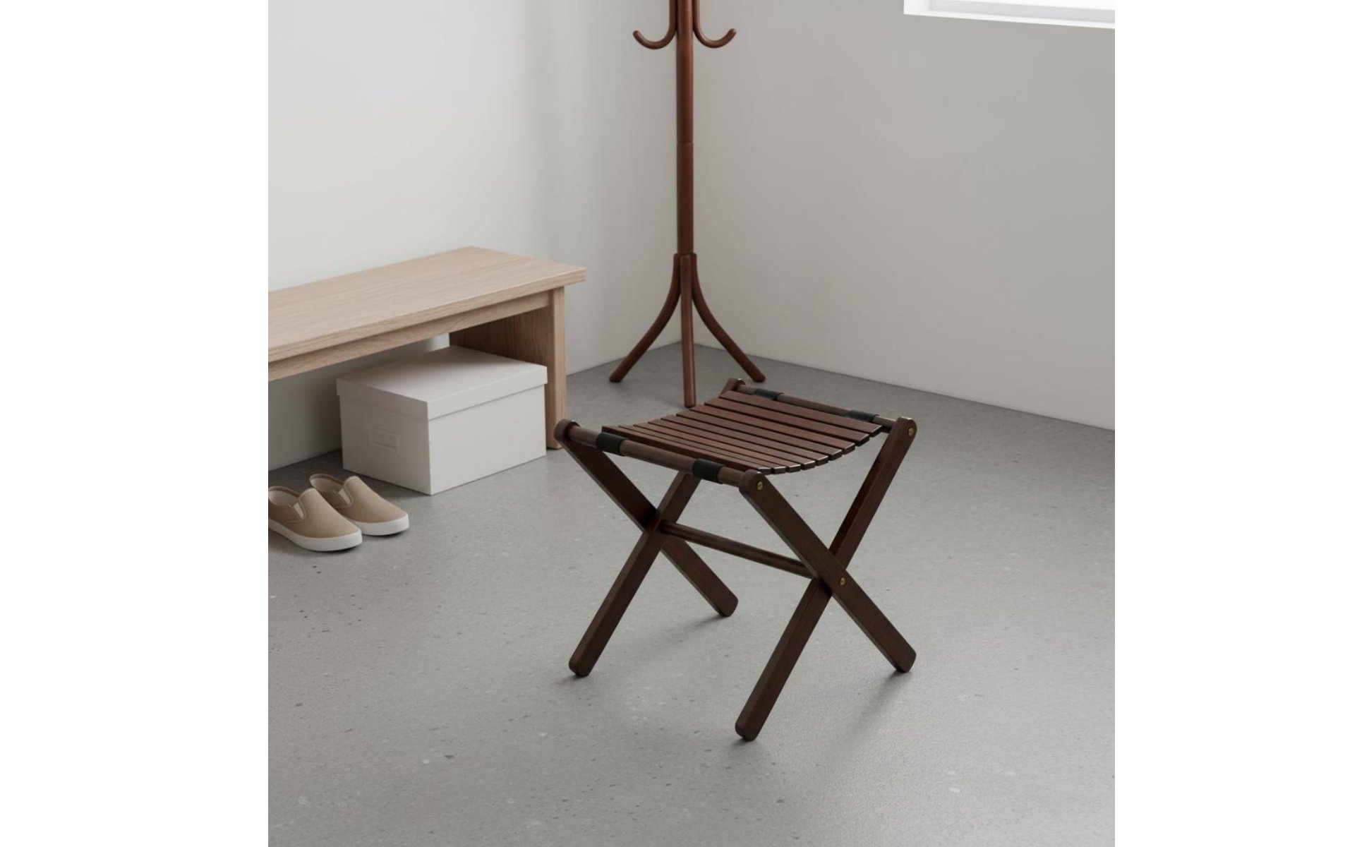 Folding Stool with Backrest Long-Lasting Backrest Folding Chair Sturdy
